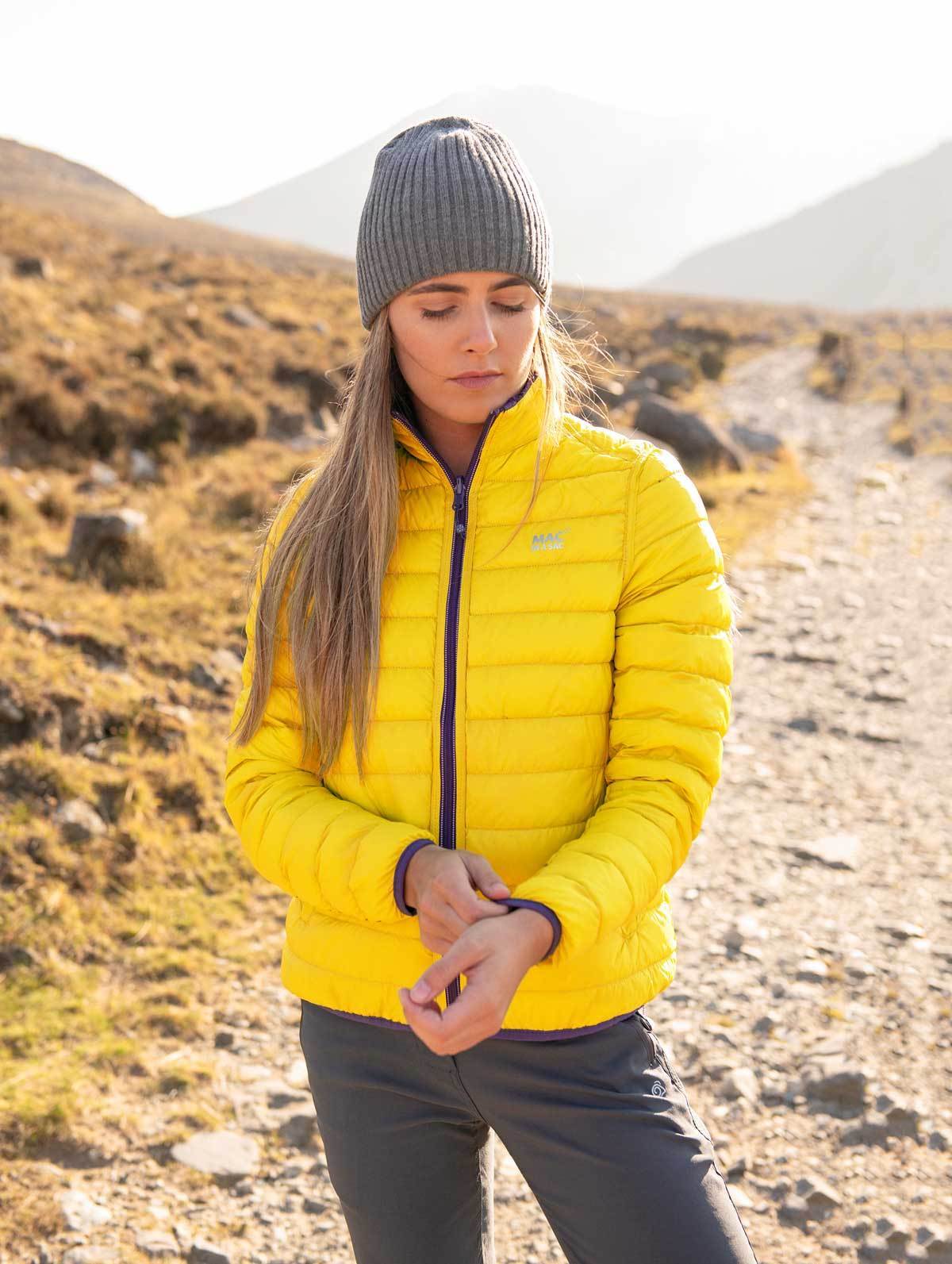 Polar II Womens Down Jacket - Yellow Grape - Image 6