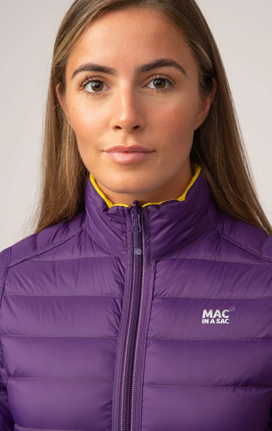 Polar II Womens Down Jacket - Yellow Grape - Image 7