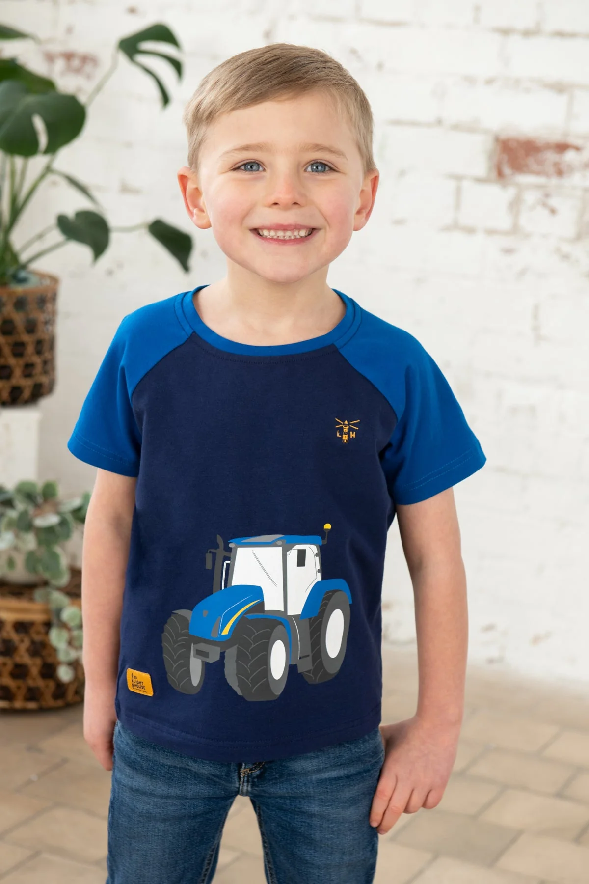 Mason Tee Shirt - Blue Tractor - Image 3