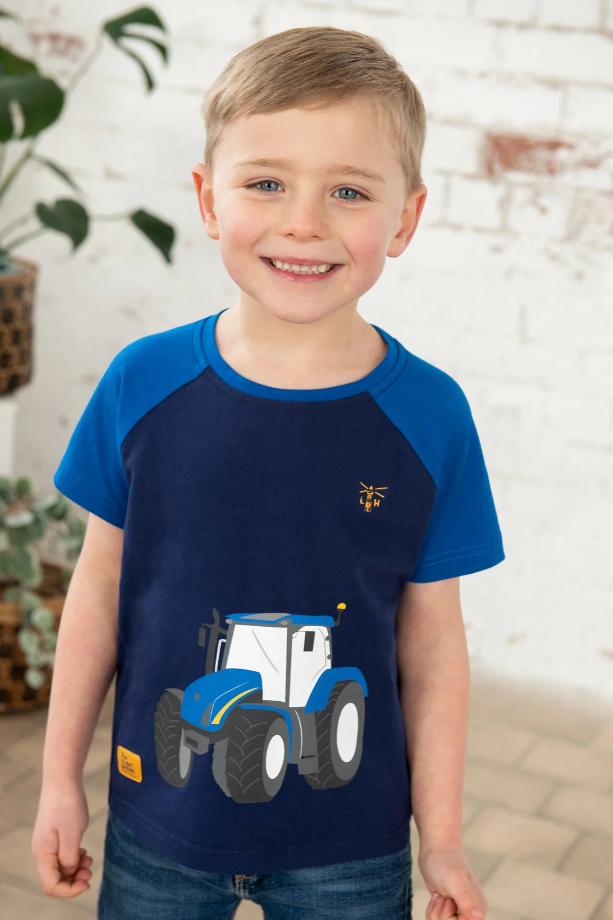 Mason Tee Shirt - Blue Tractor - Image 5