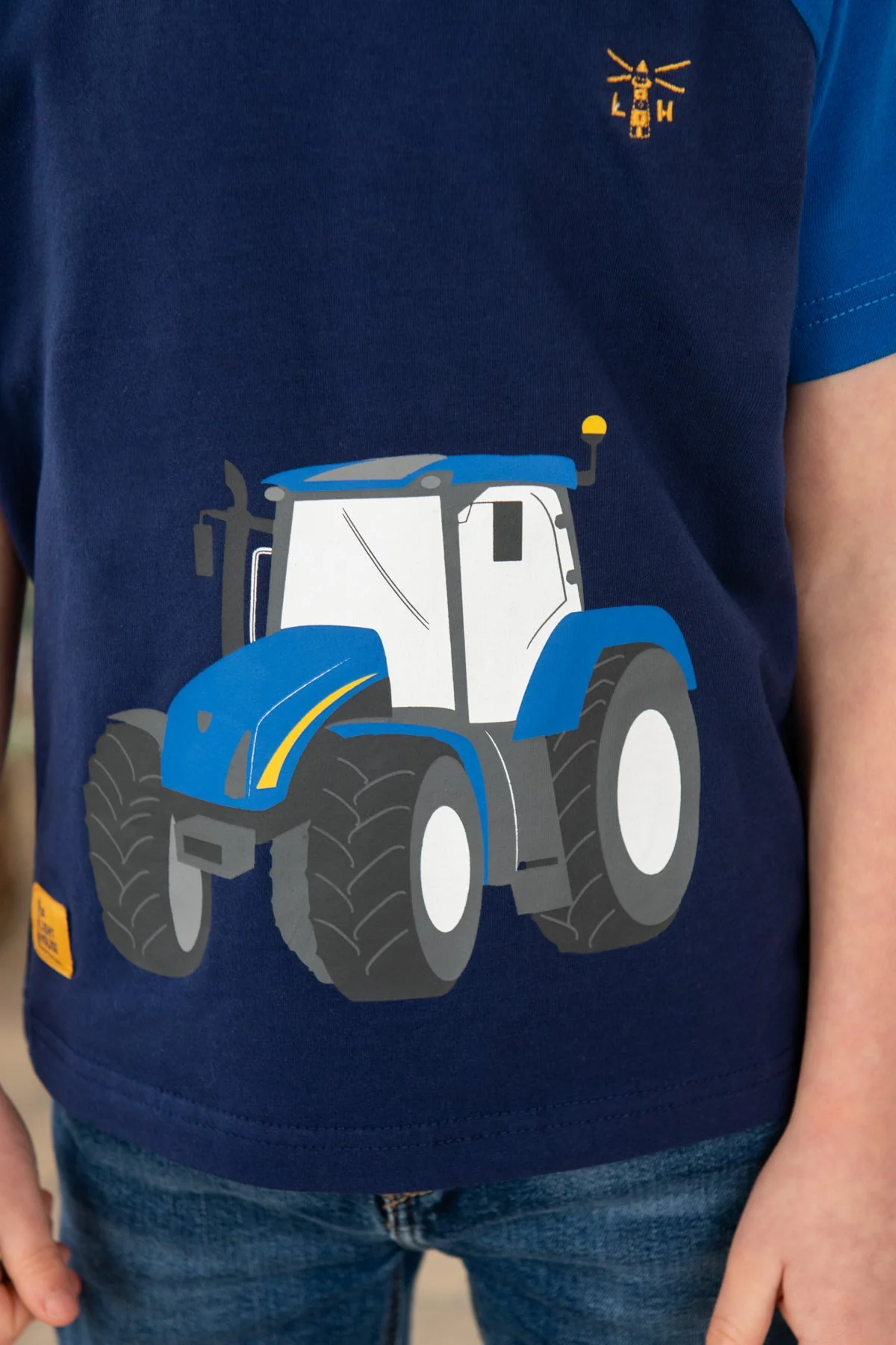 Mason Tee Shirt - Blue Tractor - Image 6
