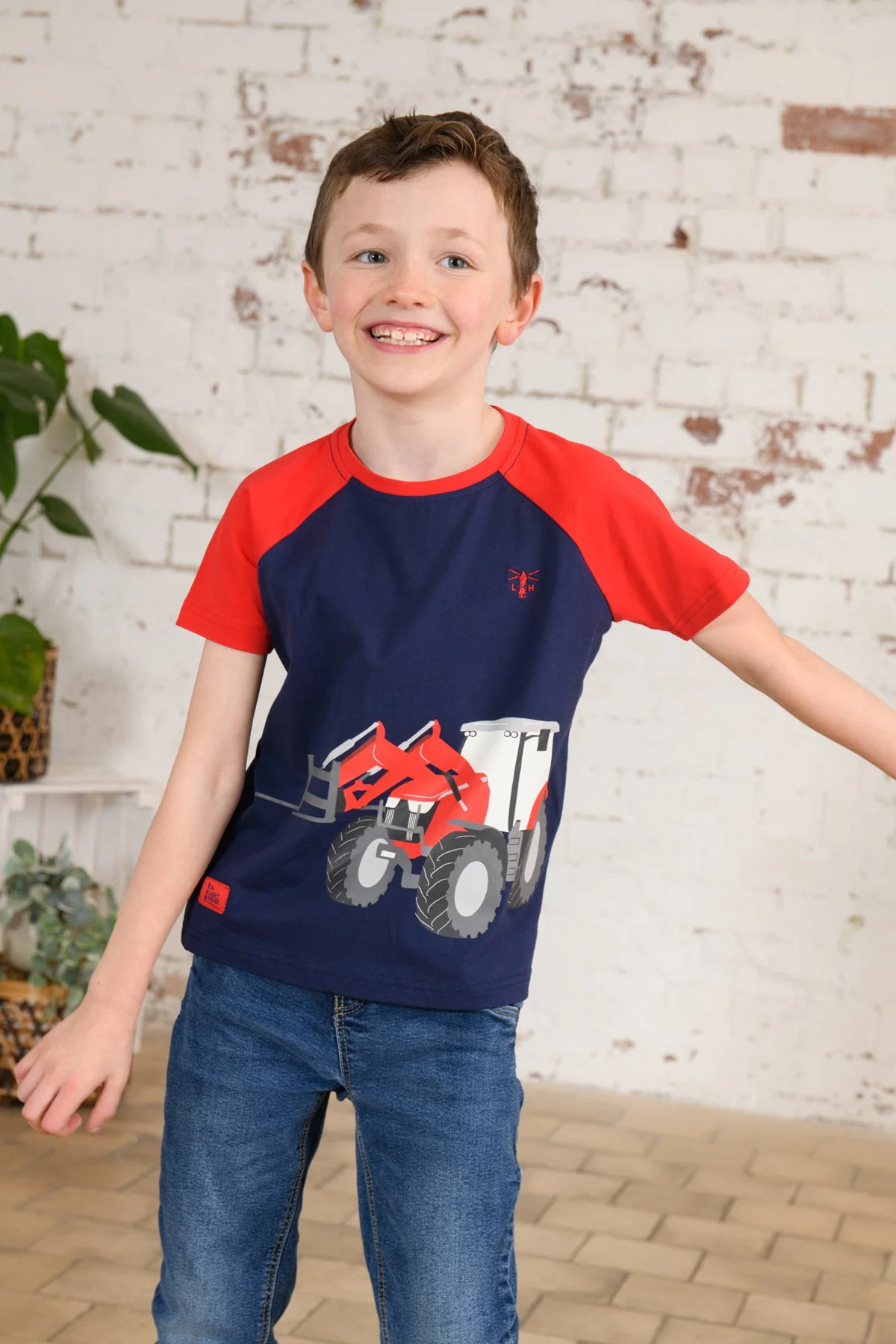 Mason Tee Shirt -  Red Front Loader - Image 3