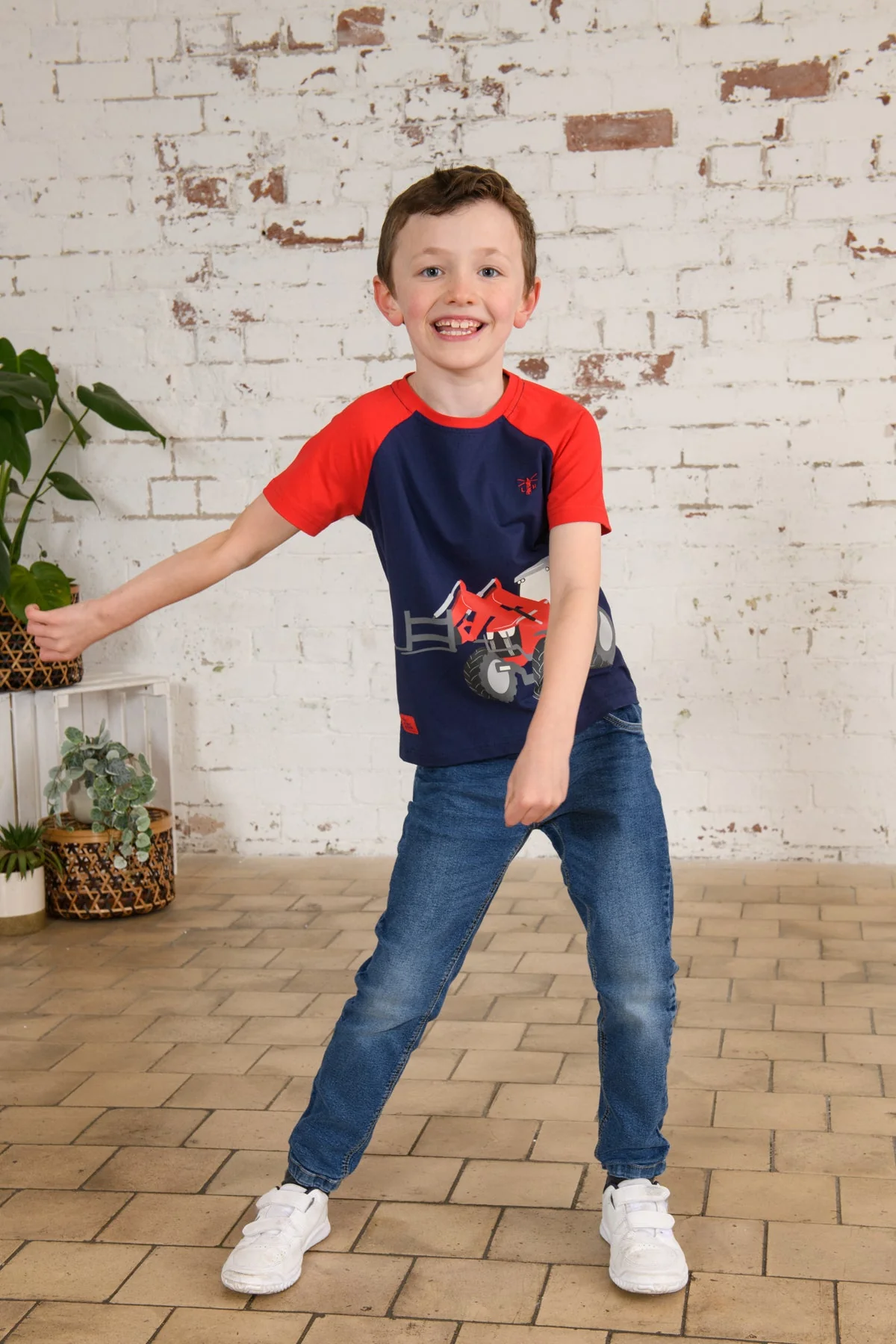Mason Tee Shirt -  Red Front Loader - Image 5