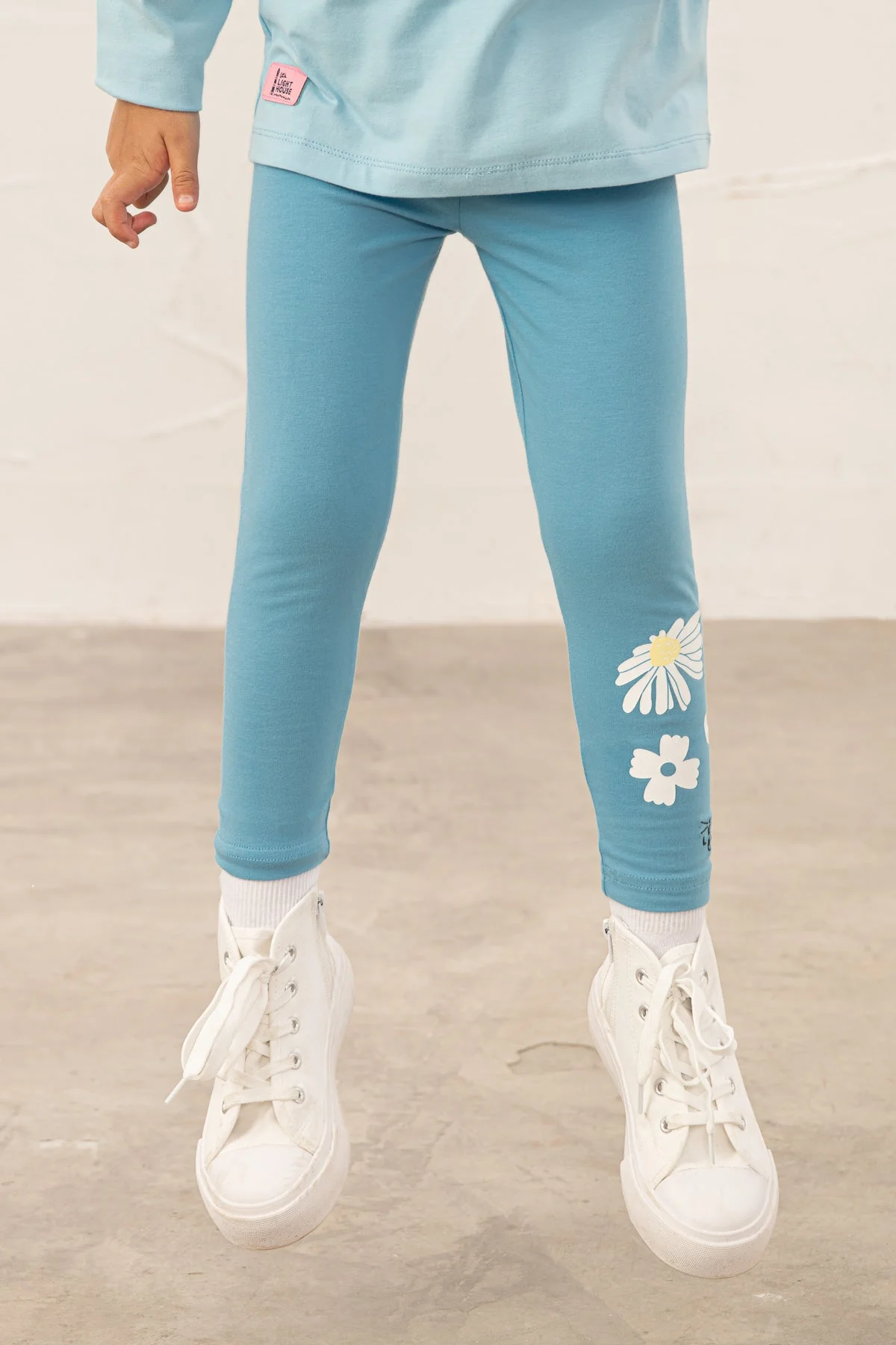 Mollie Leggings - Blue Daisy