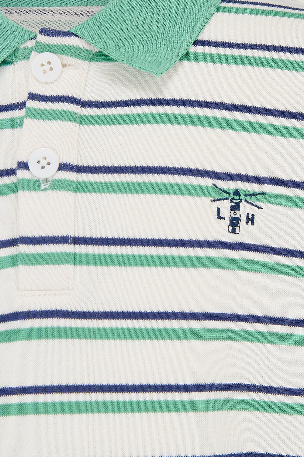 Myles Sweatshirt - Sea Green Navy Stripe - Image 7