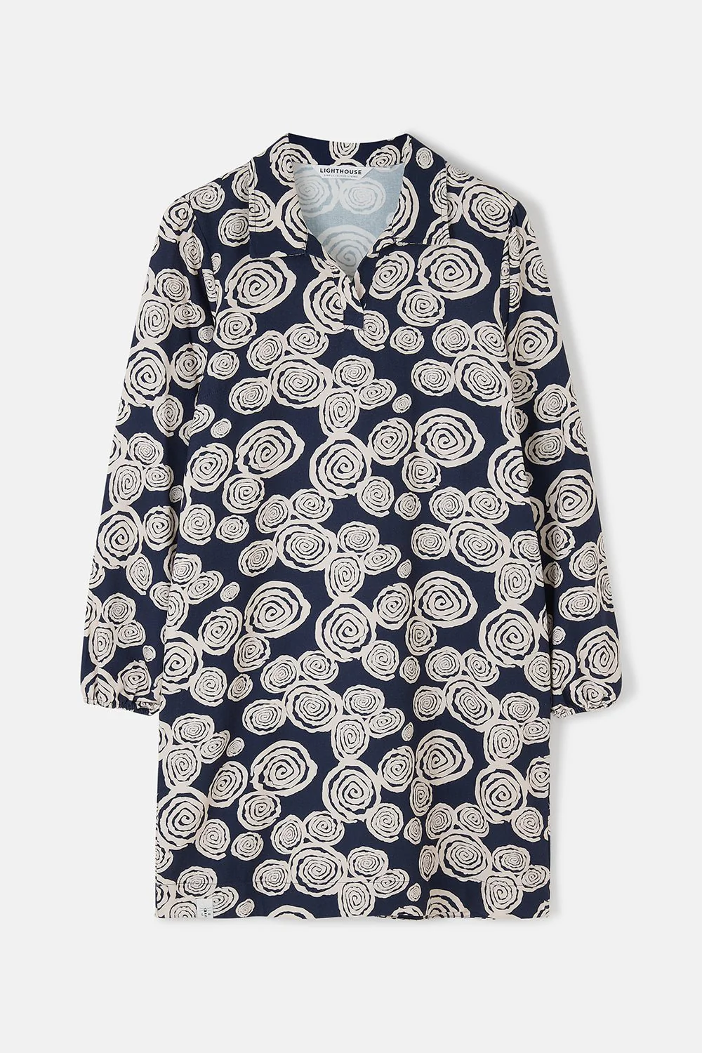 Nancy Dress - Navy Swirl - Image 3
