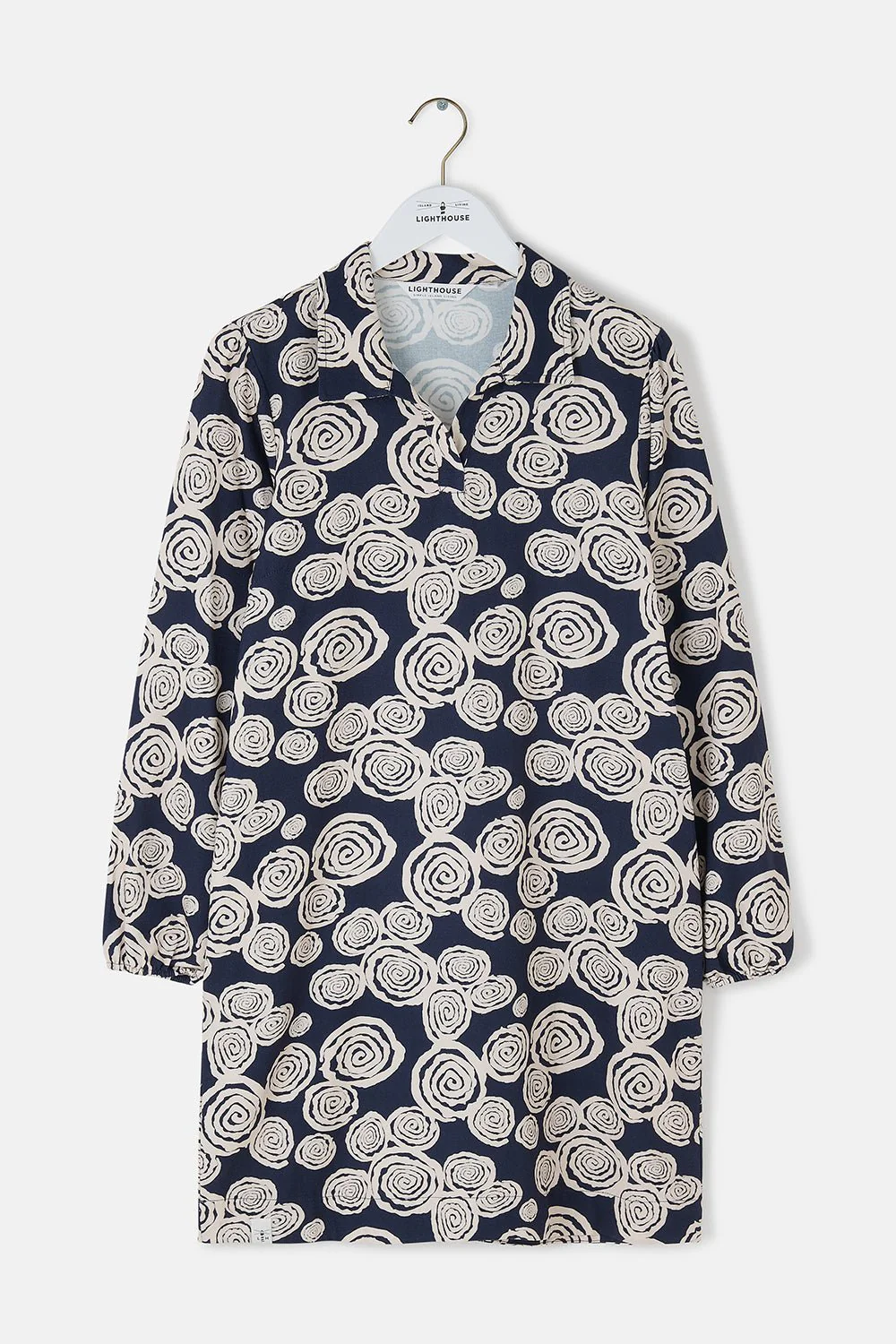 Nancy Dress - Navy Swirl - Image 8