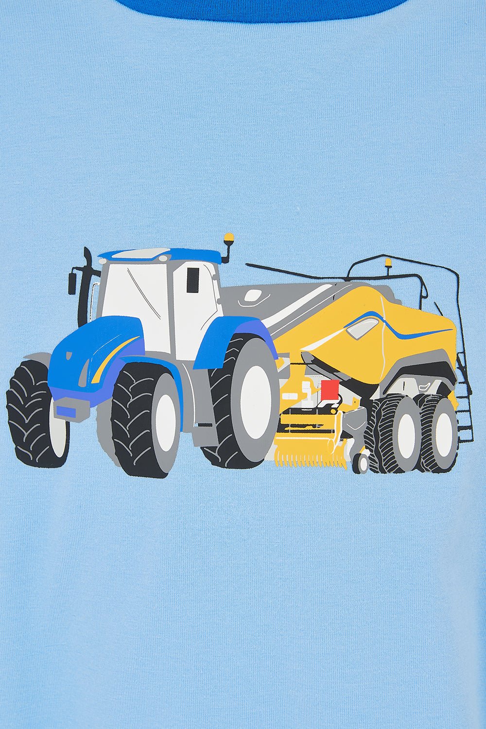 Oliver Short Sleeve Top - Blue Tractor Baler - Image 3