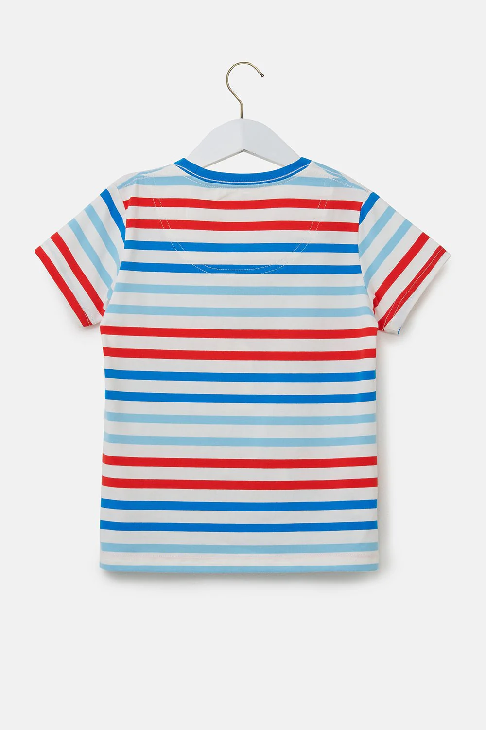 Oliver Short Sleeve Top - Red Blue Stripe Tractor - Image 7