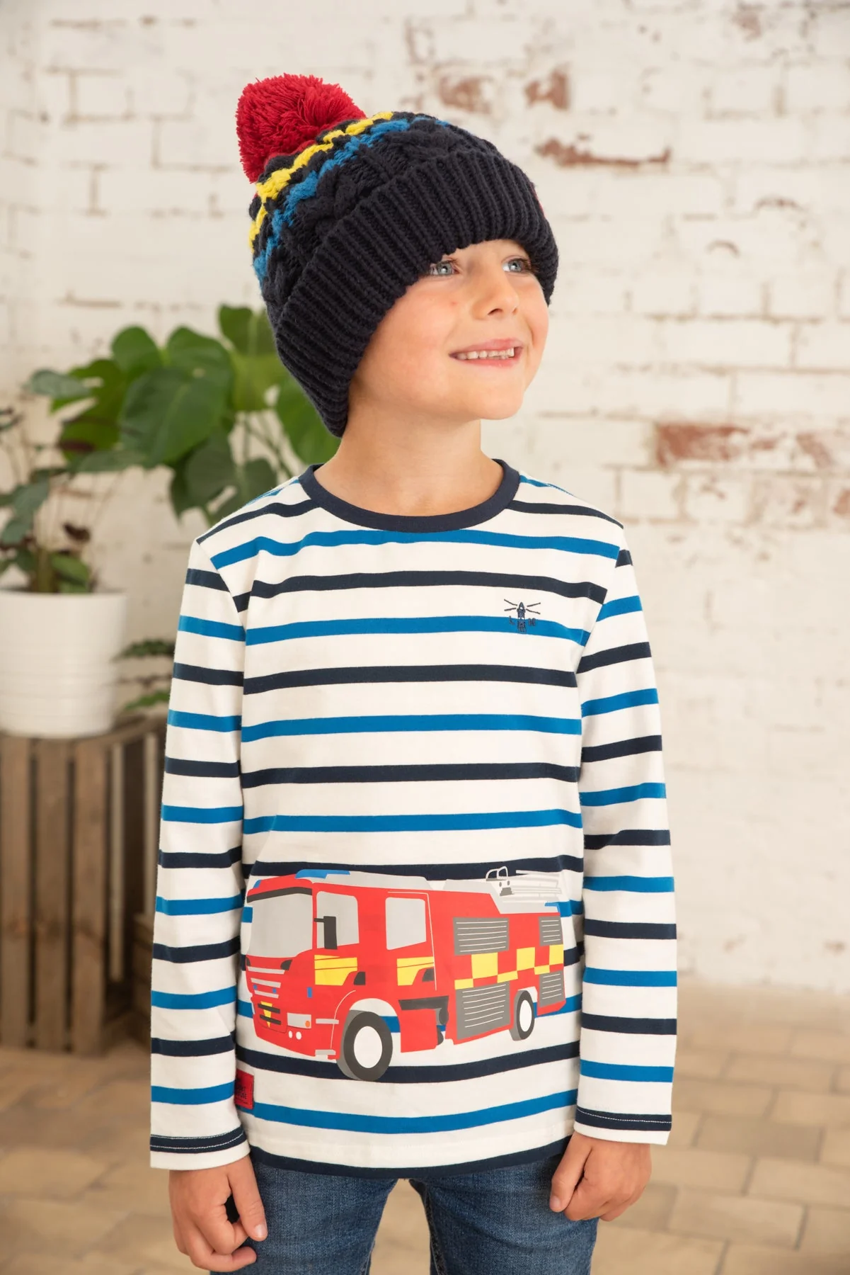 Oliver Top - Fire Engine Print - Image 3