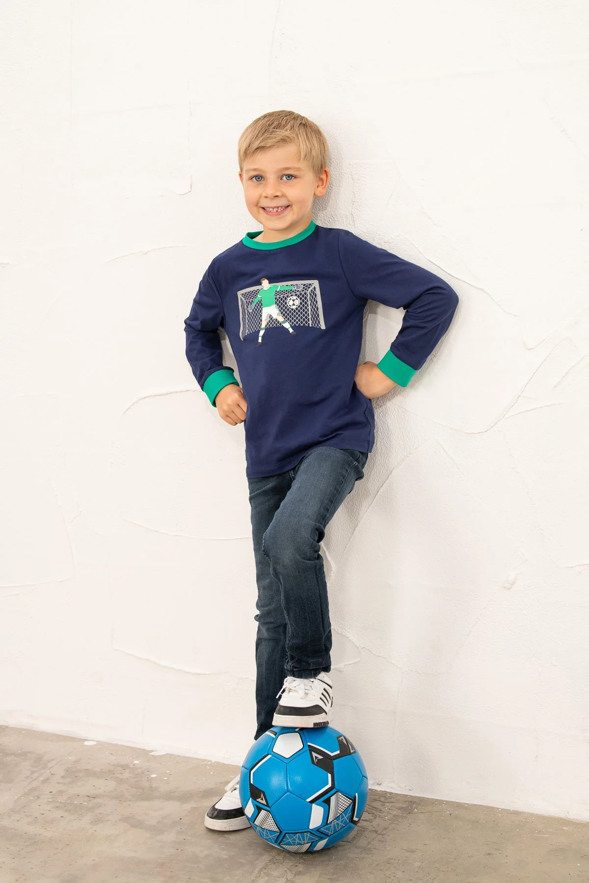 Oliver Top - Football Print - Image 5