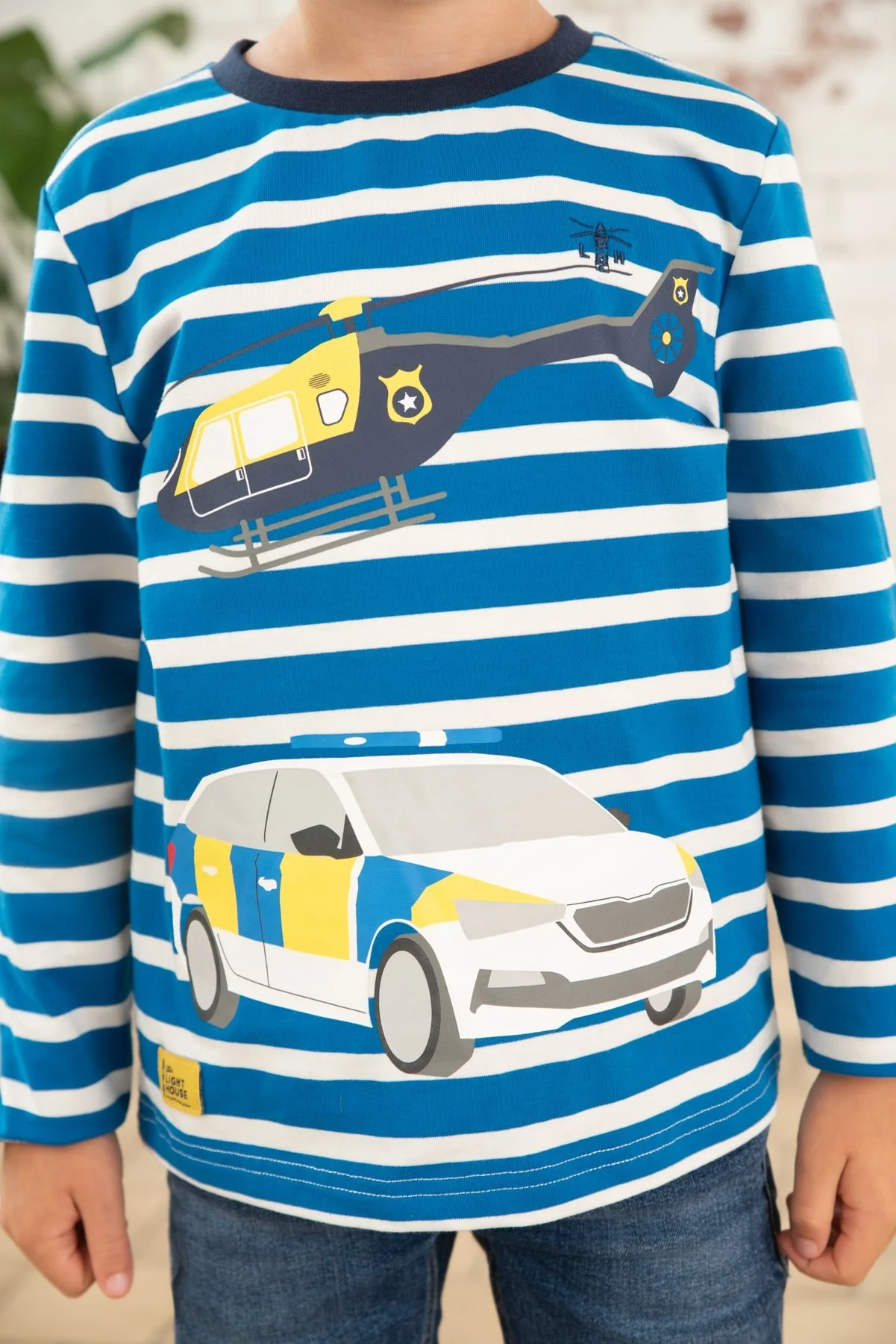 Oliver Top - Police Helicopter Print - Image 6