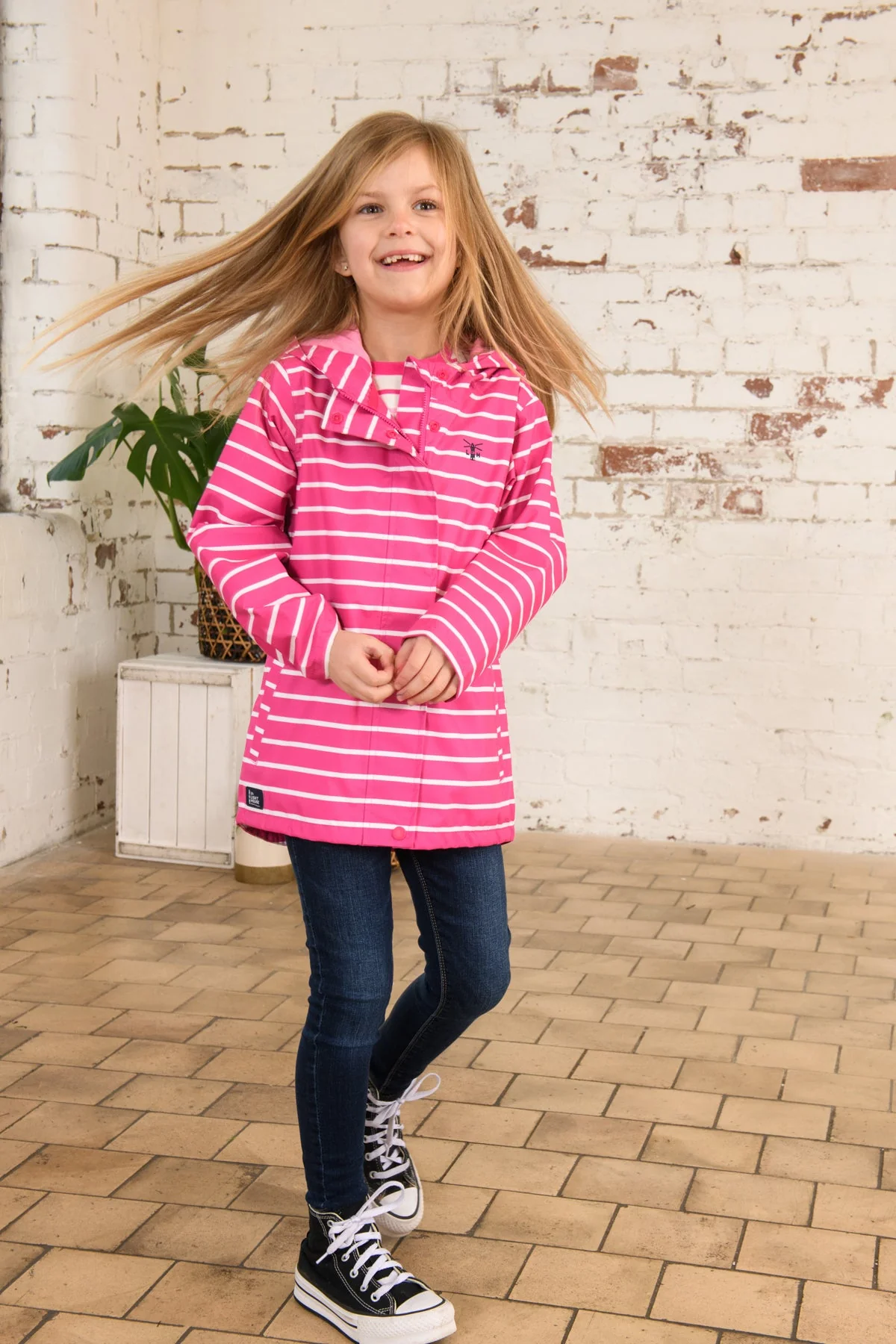 Olivia Jacket - Bright Pink Stripe - Image 4