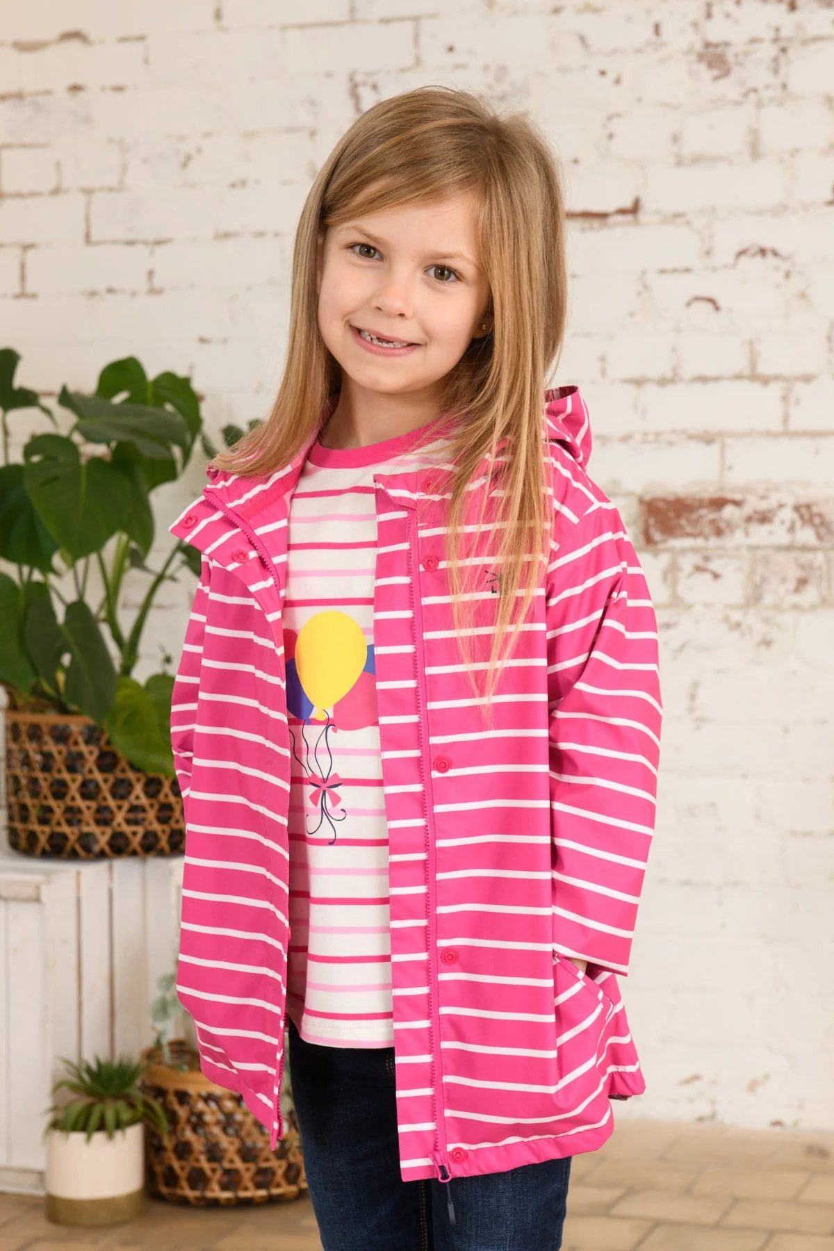 Olivia Jacket - Bright Pink Stripe - Image 6