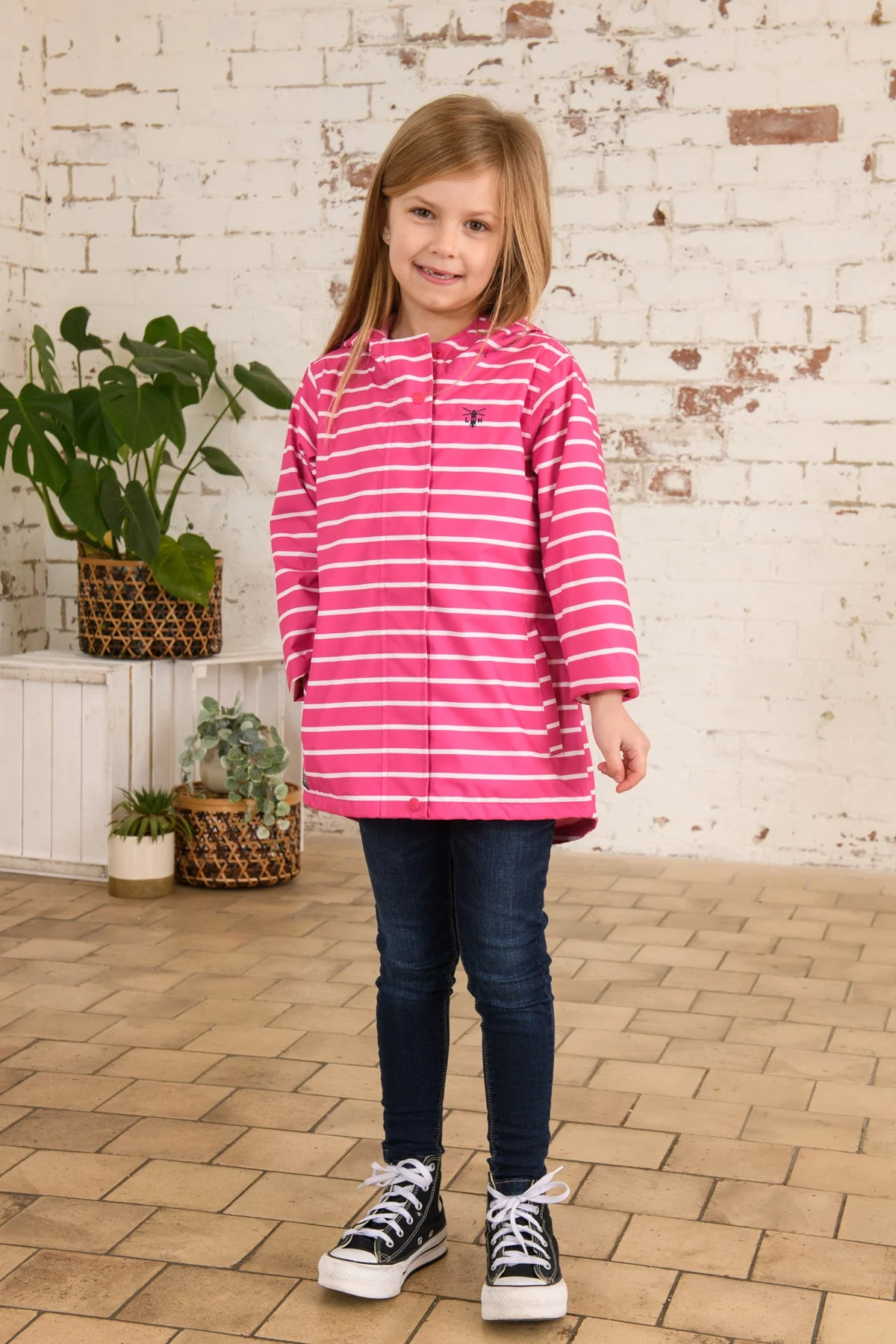 Olivia Jacket - Bright Pink Stripe - Image 8