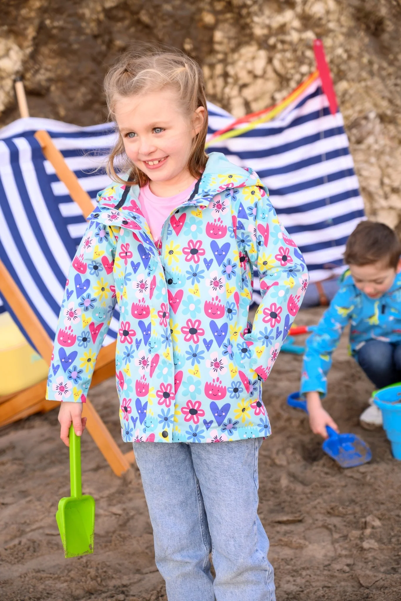 Olivia Jacket - Soft Turquoise Flower - Image 10