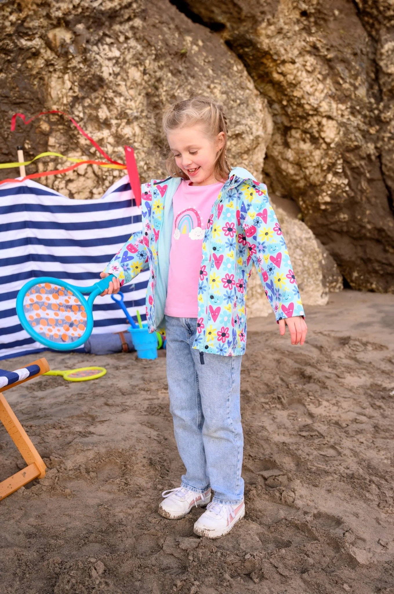 Olivia Jacket - Soft Turquoise Flower - Image 12