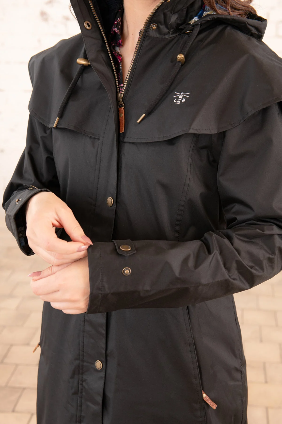 Outback Full Length Waterproof Raincoat - Black - Image 4