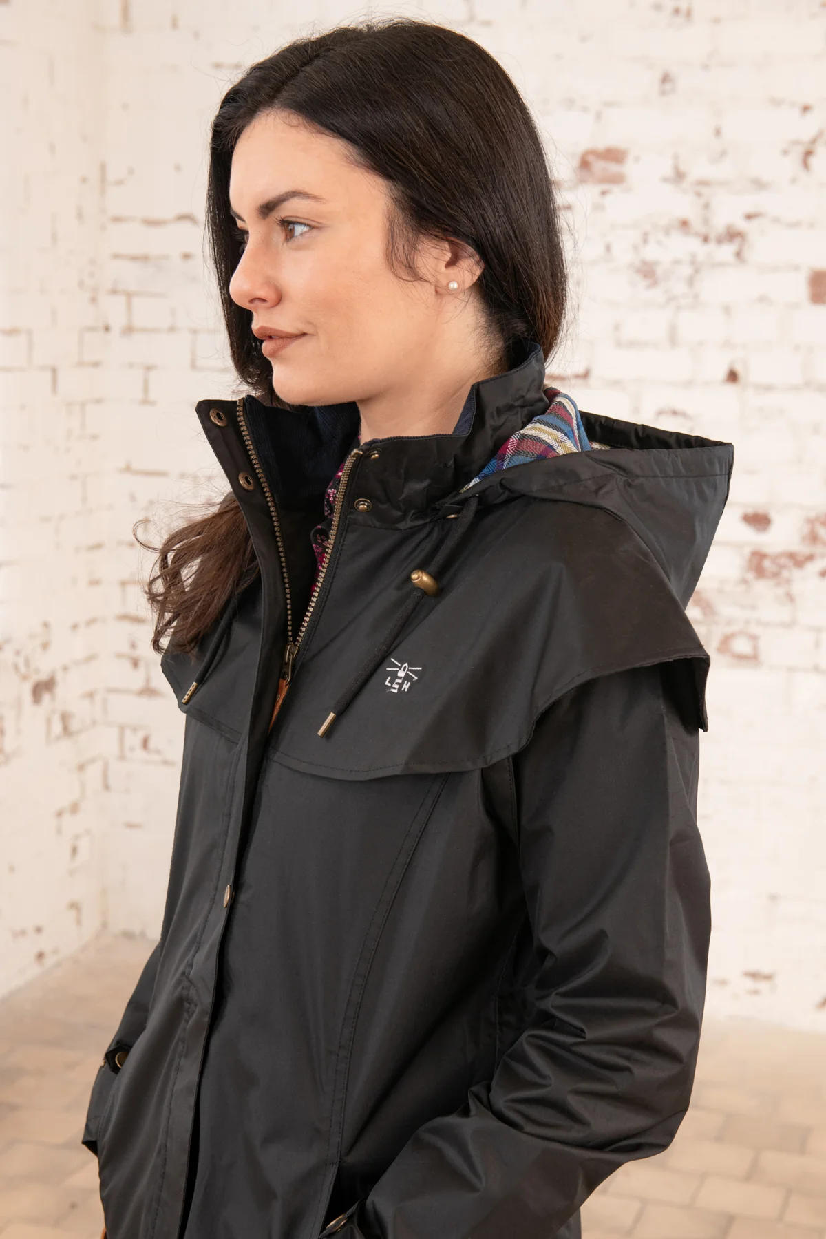 Outback Full Length Waterproof Raincoat - Black - Image 7
