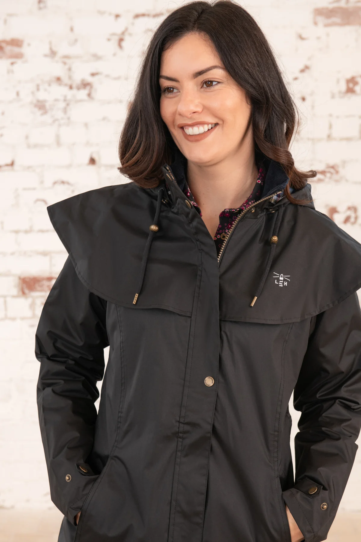 Outback Full Length Waterproof Raincoat - Black - Image 8