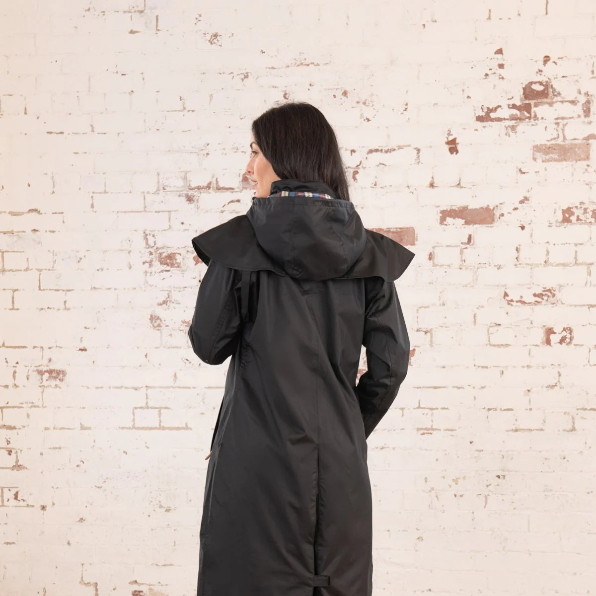 Outback Full Length Waterproof Raincoat - Black - Image 9
