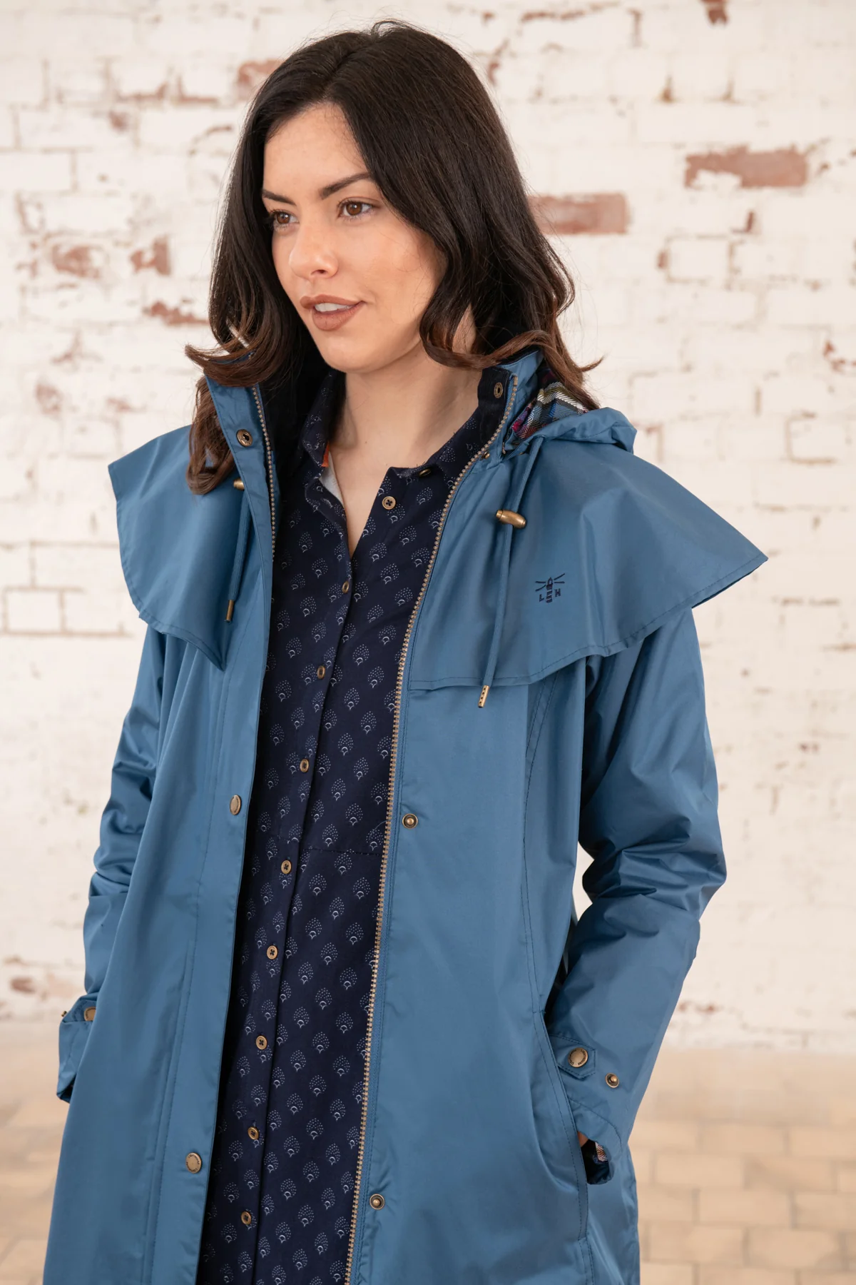 Outback Full Length Waterproof Raincoat - Deep Sea - Image 12
