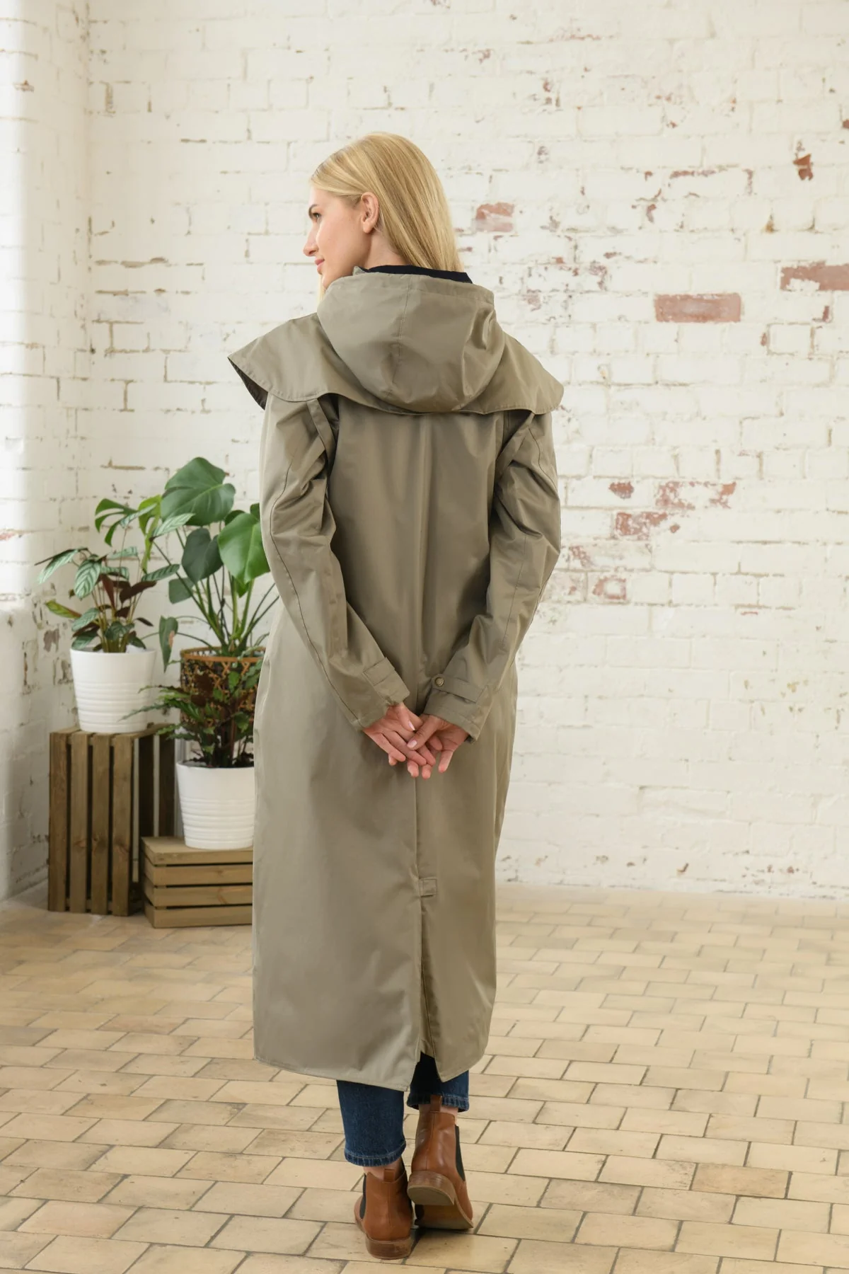 Outback Full Length Waterproof Raincoat - Fawn - Image 5