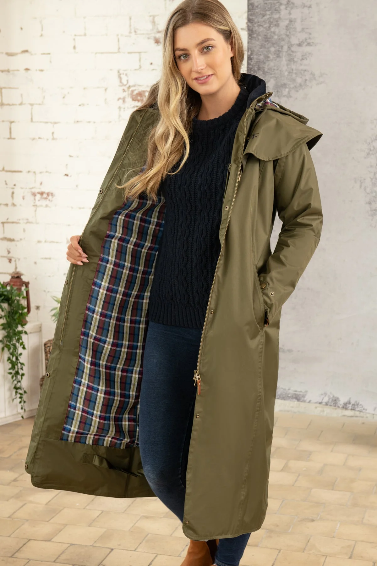 Outback Full Length Waterproof Raincoat - Fern - Image 3