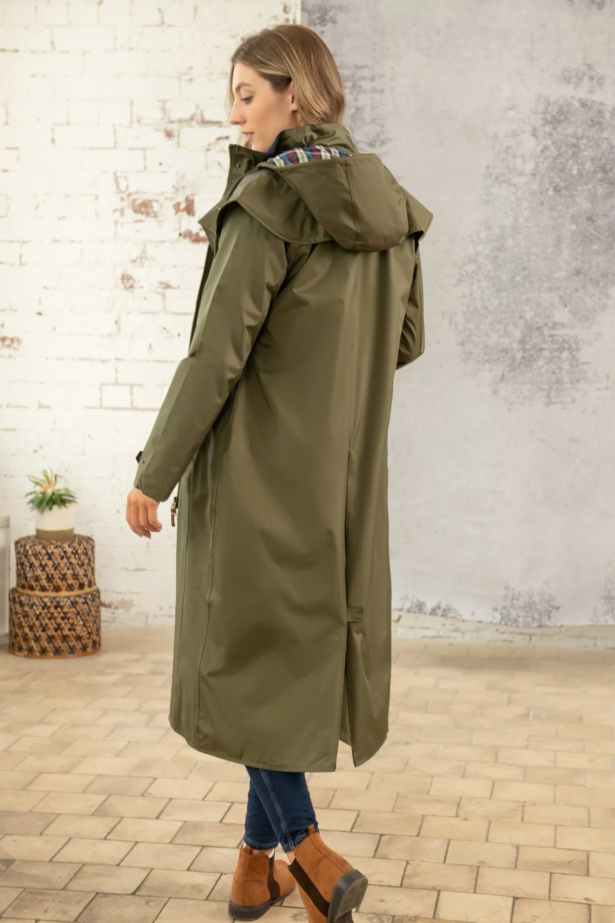 Outback Full Length Waterproof Raincoat - Fern - Image 4