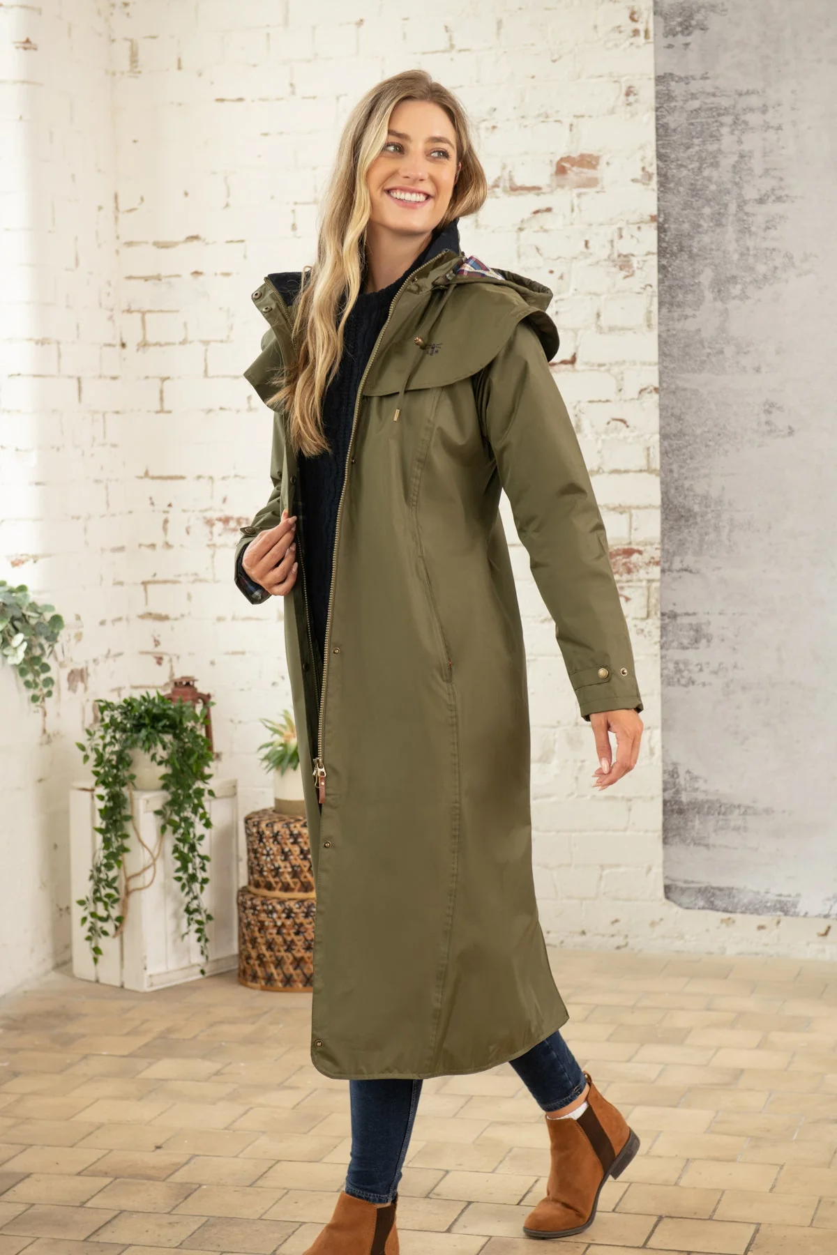 Outback Full Length Waterproof Raincoat - Fern - Image 6