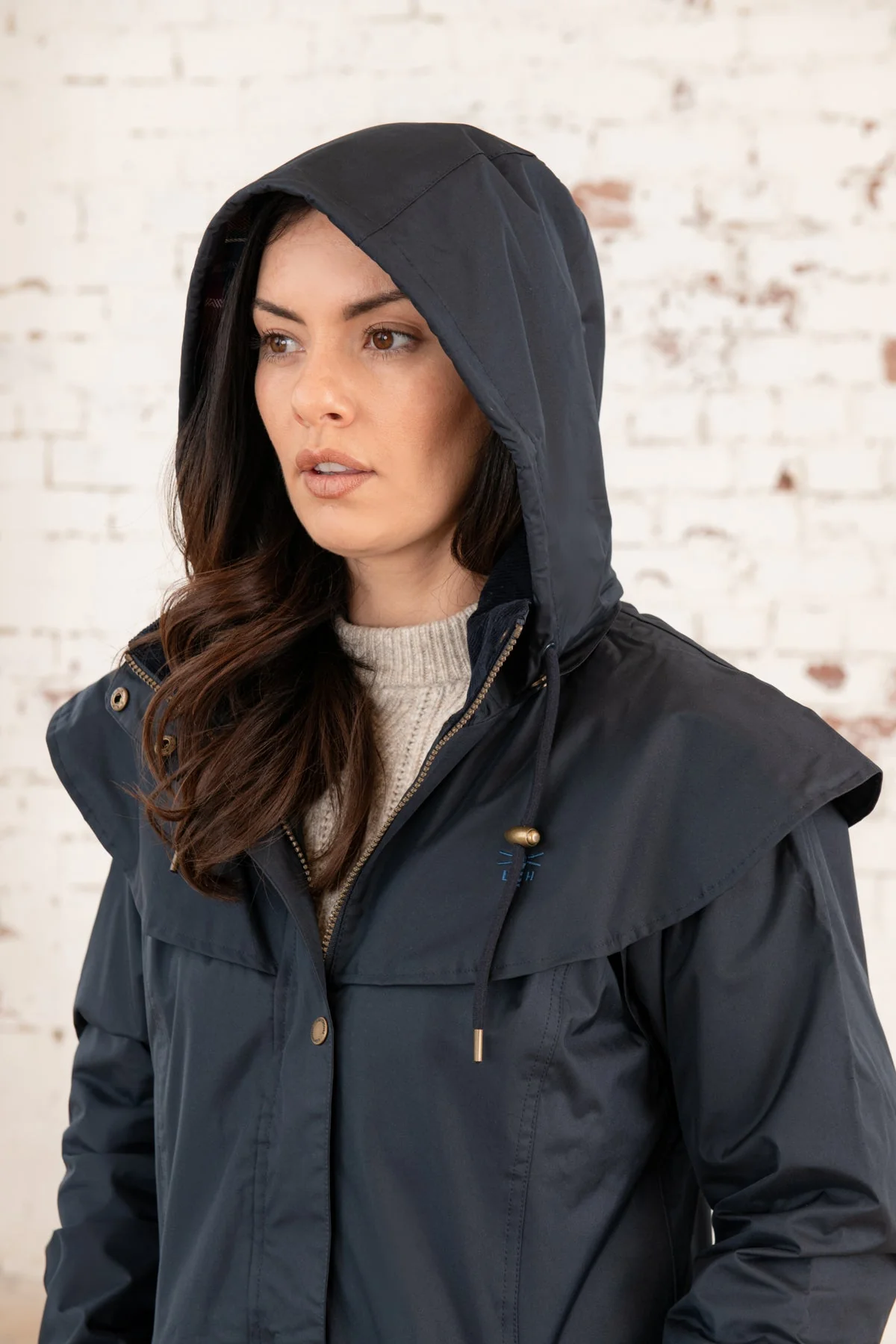 Outrider 3/4 Length Waterproof Raincoat - Nightshade - Image 4