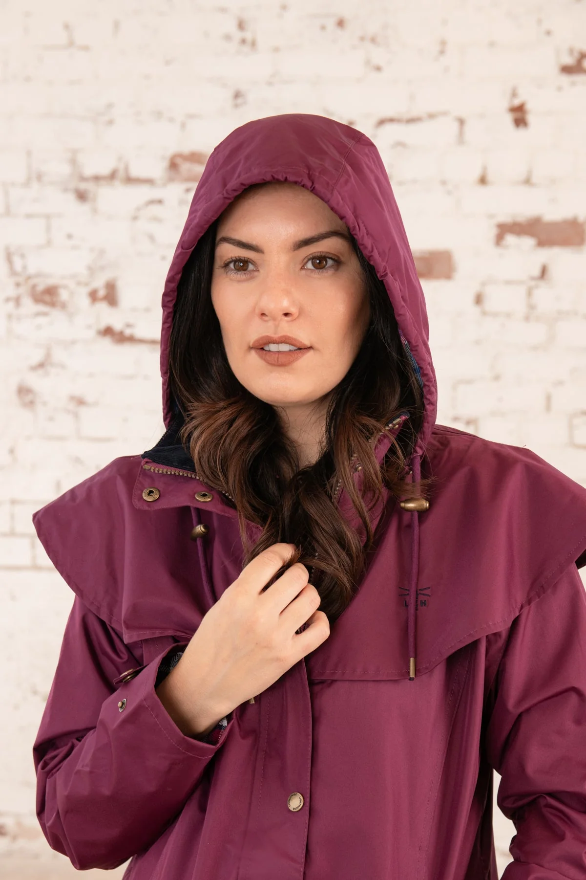 Outback Full Length Waterproof Raincoat - Plum - Image 4