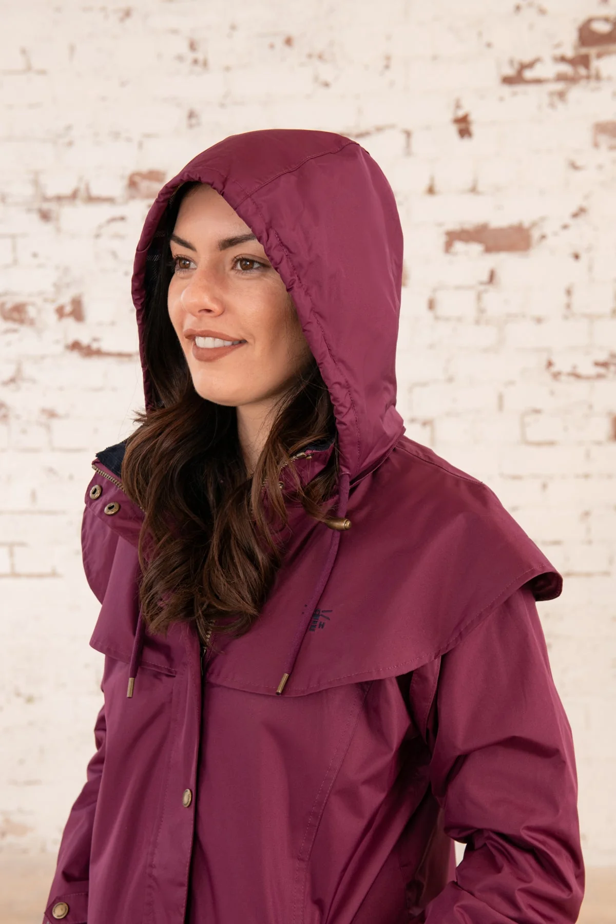 Outback Full Length Waterproof Raincoat - Plum - Image 5