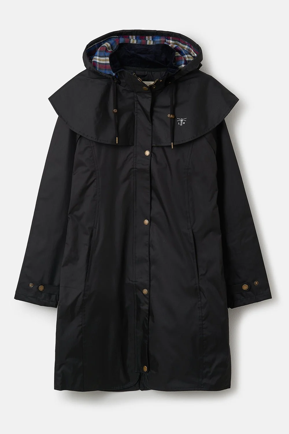 Outrider 3/4 Length Waterproof Raincoat - Black - Image 3