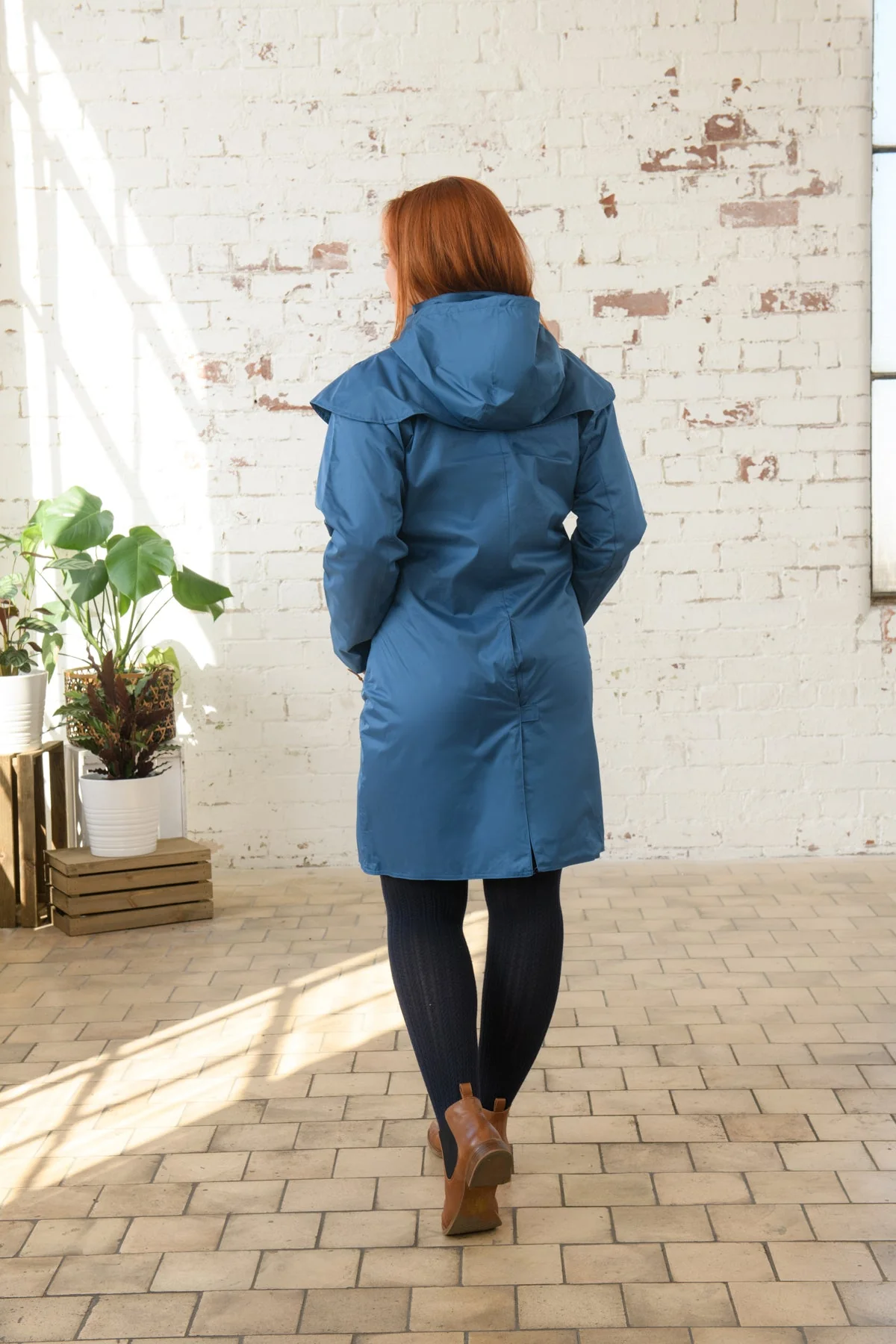 Outrider 3/4 Length Waterproof Raincoat - Deep Sea - Image 9