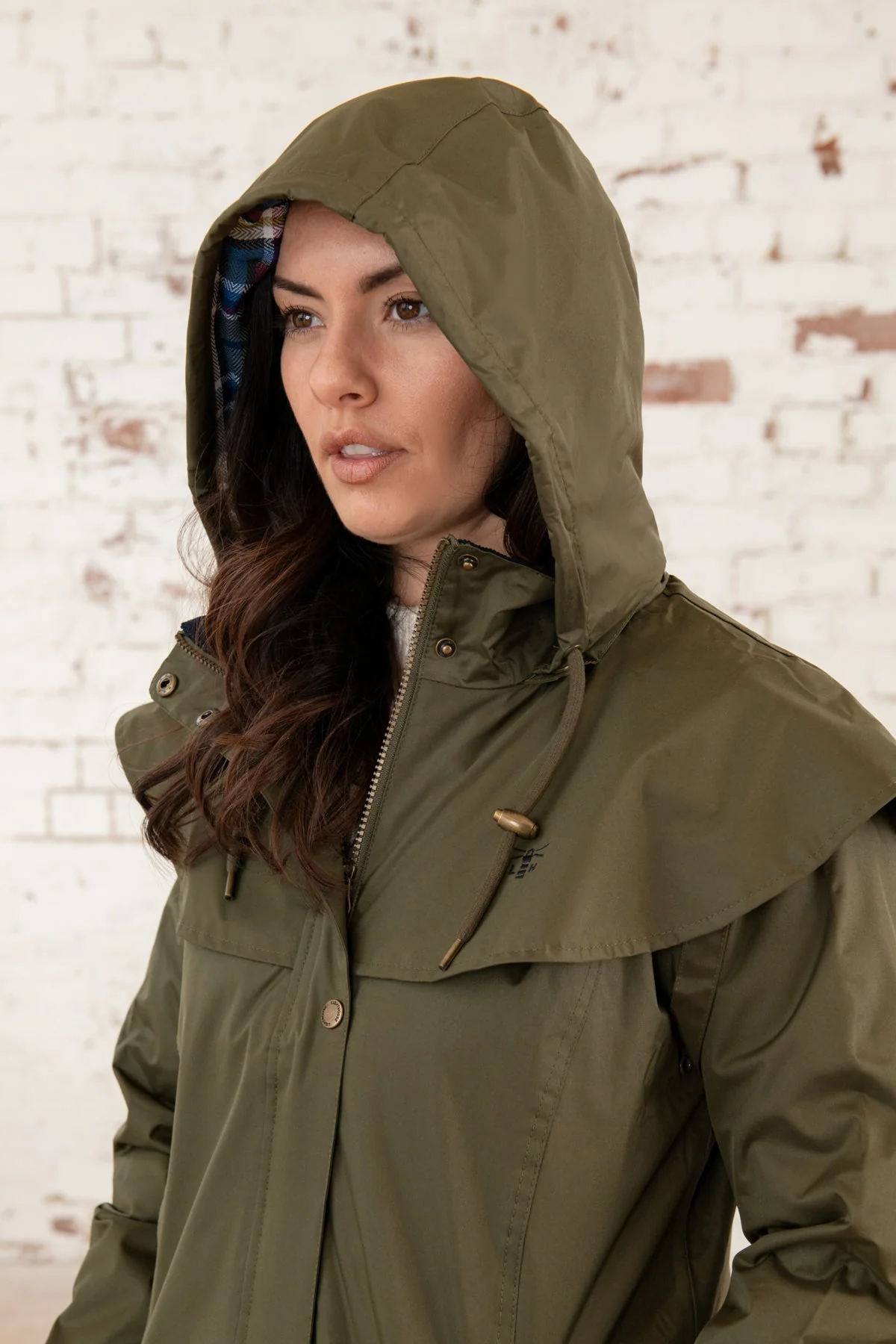 Outrider 3/4 Length Waterproof Raincoat - Fern - Image 10