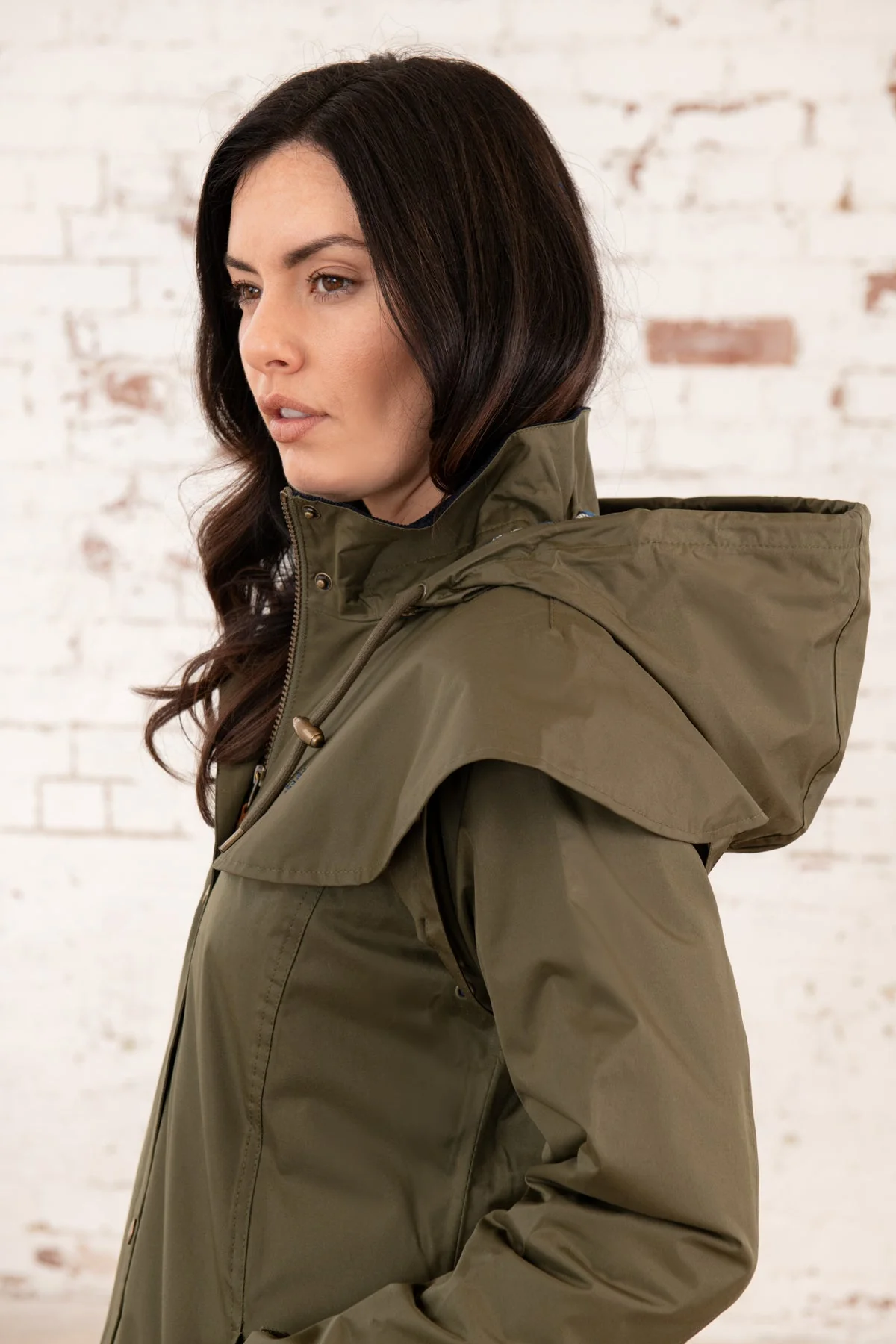 Outrider 3/4 Length Waterproof Raincoat - Fern - Image 12