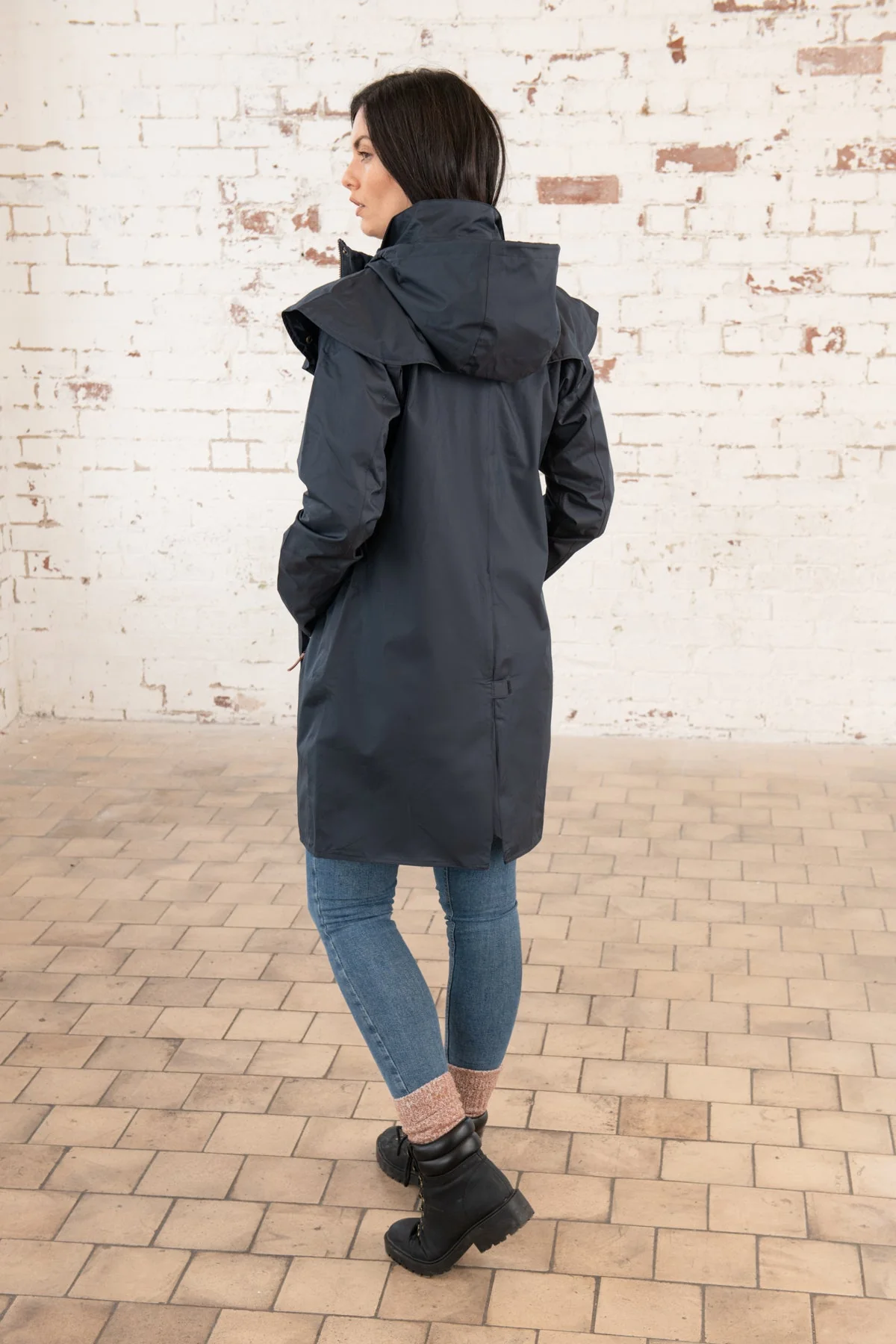 Outrider 3/4 Length Waterproof Raincoat - Nightshade - Image 10
