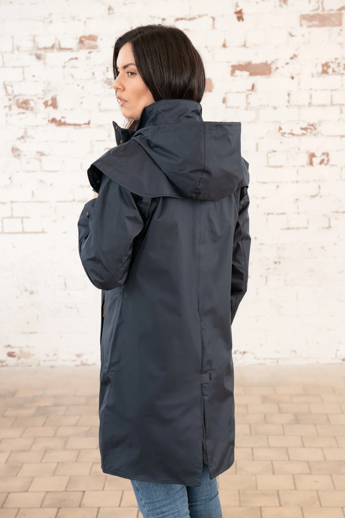 Outrider 3/4 Length Waterproof Raincoat - Nightshade - Image 11