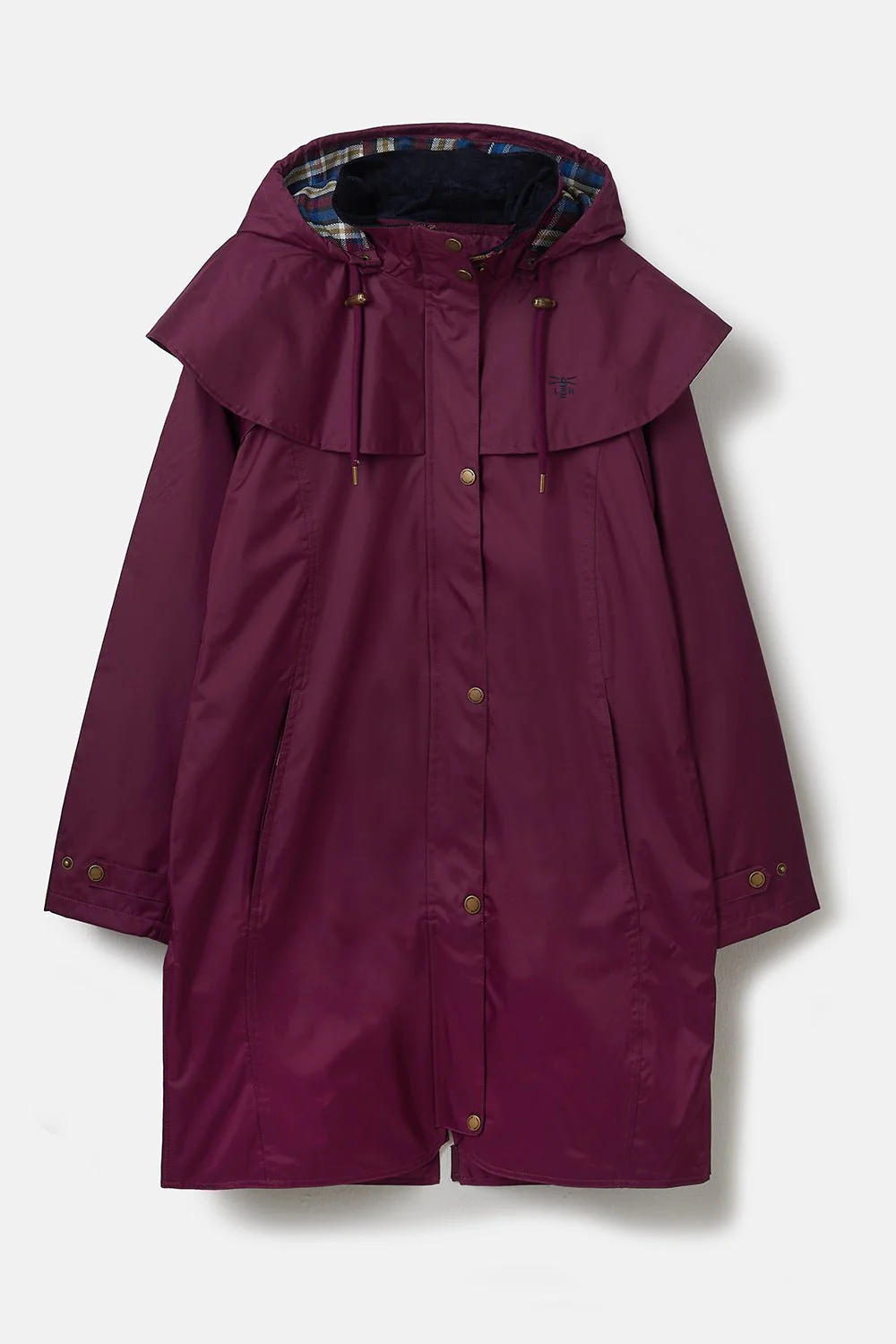 Outrider 3/4 Length Waterproof Raincoat - Plum - Image 2