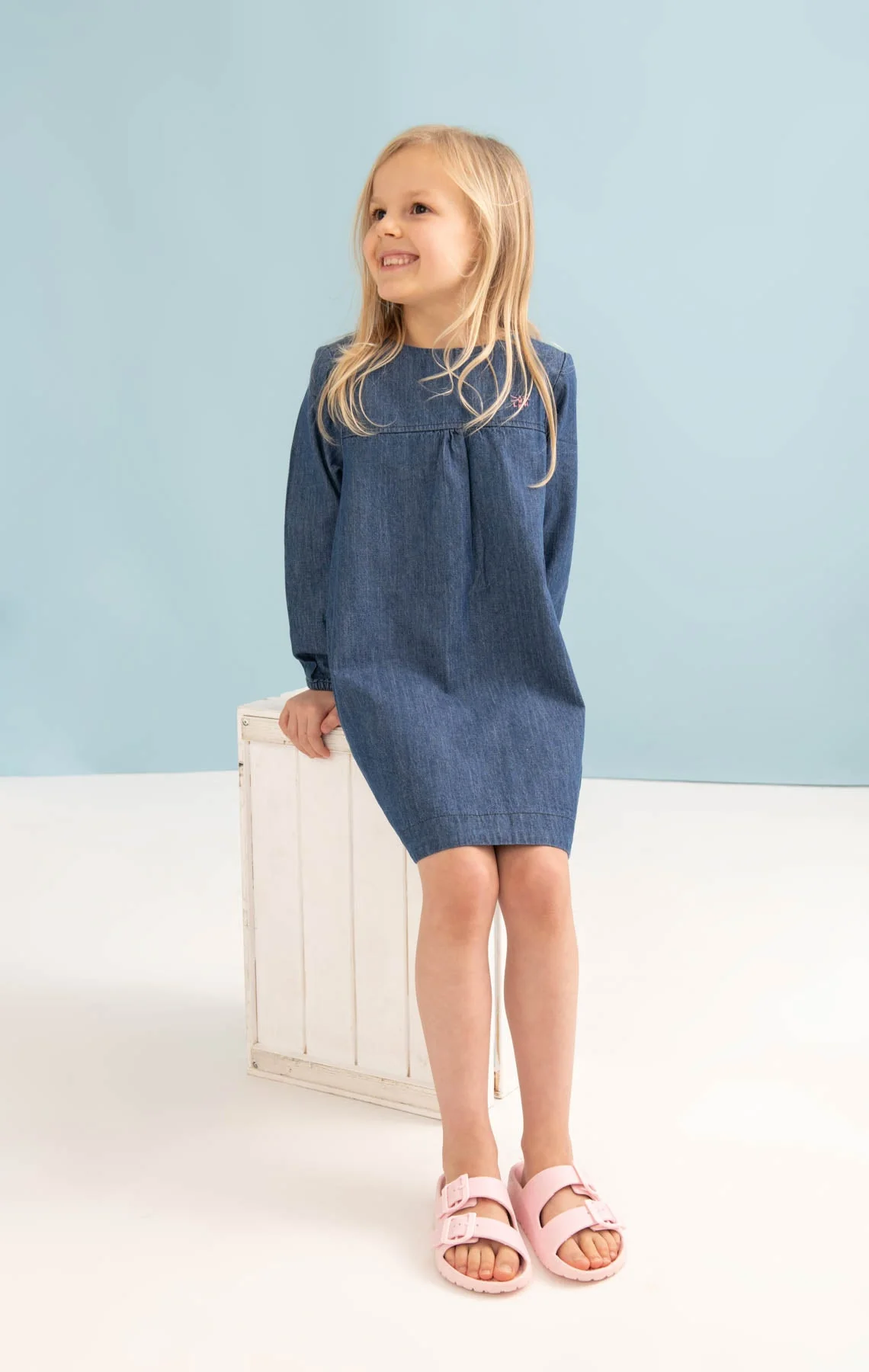 Penny Dress - Washed Denim - Image 3
