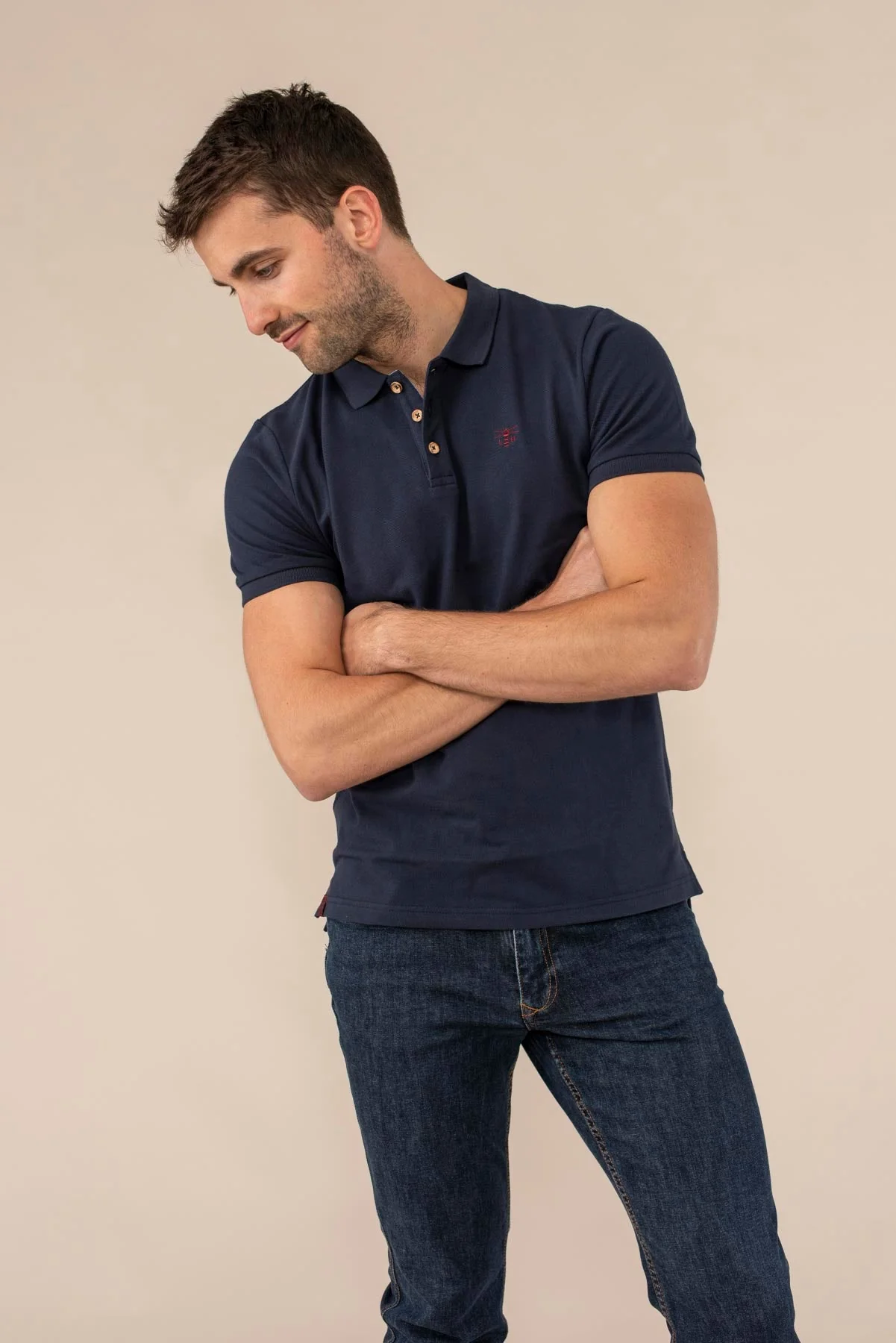 Pier Polo Shirt - Navy - Image 4