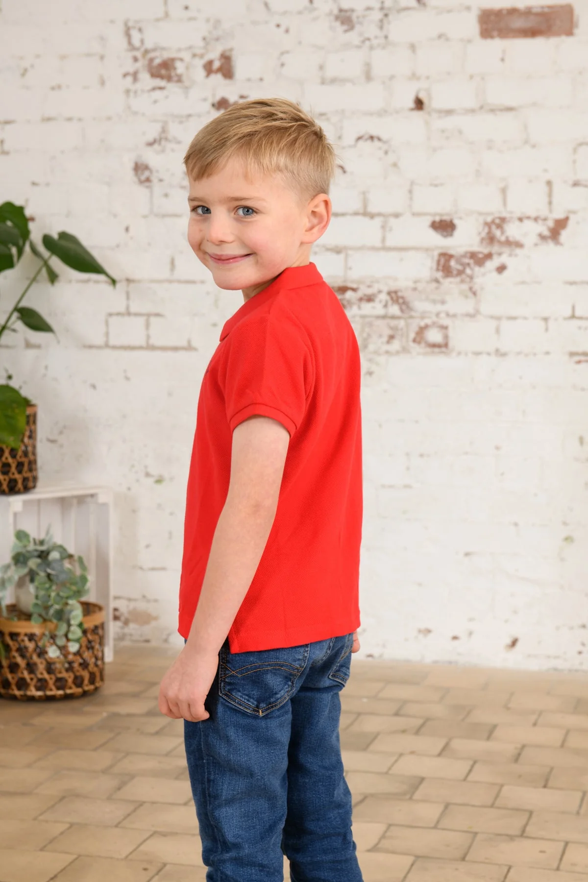 Pier Short Sleeve Polo Shirt - Pillarbox and Boat - Image 4