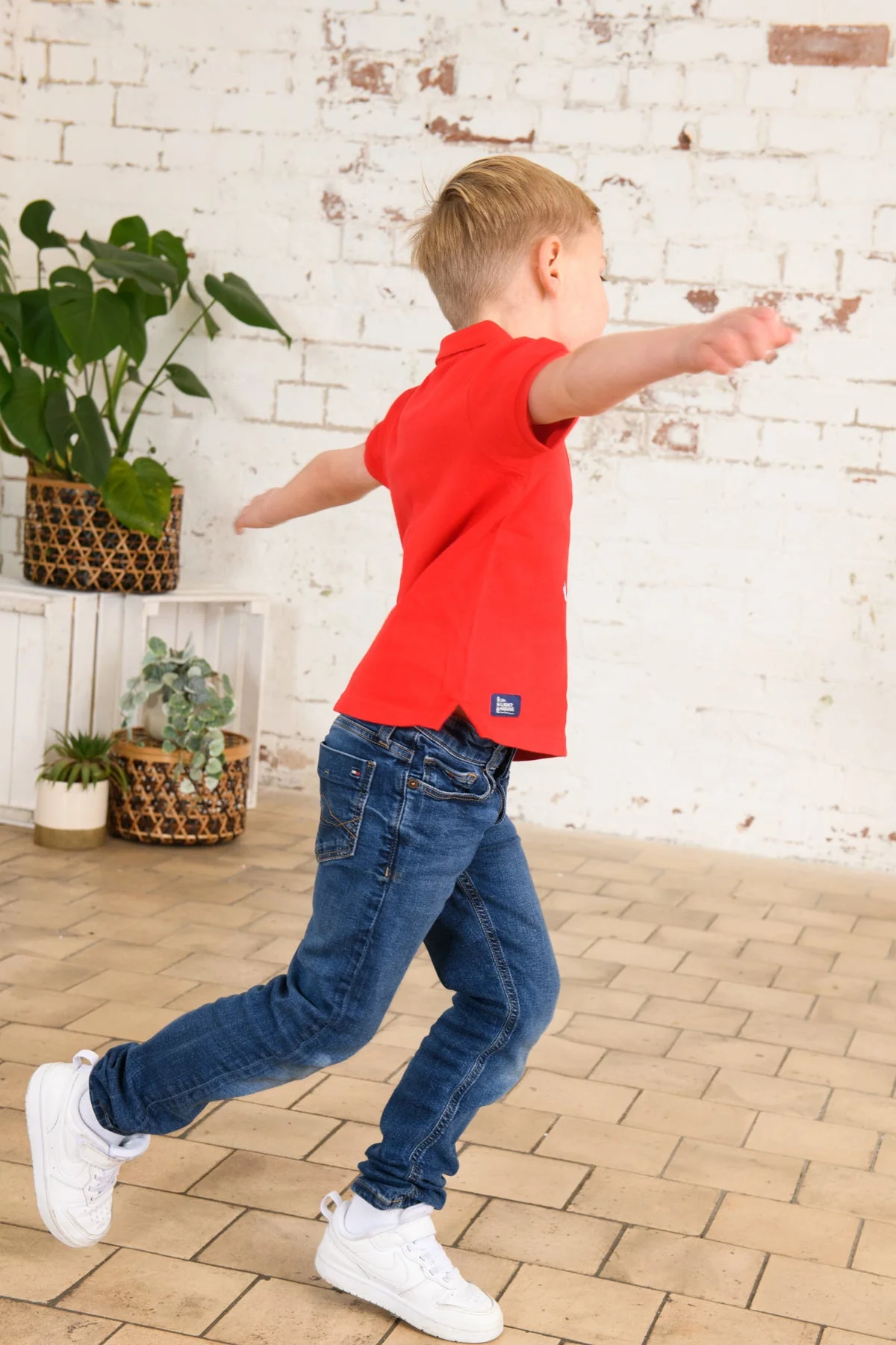 Pier Short Sleeve Polo Shirt - Pillarbox and Boat - Image 5