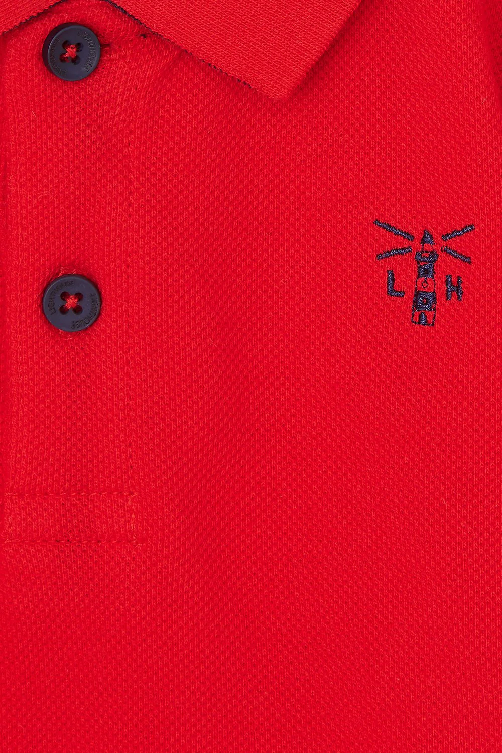 Pier Short Sleeve Polo Shirt - Pillarbox and Boat - Image 8