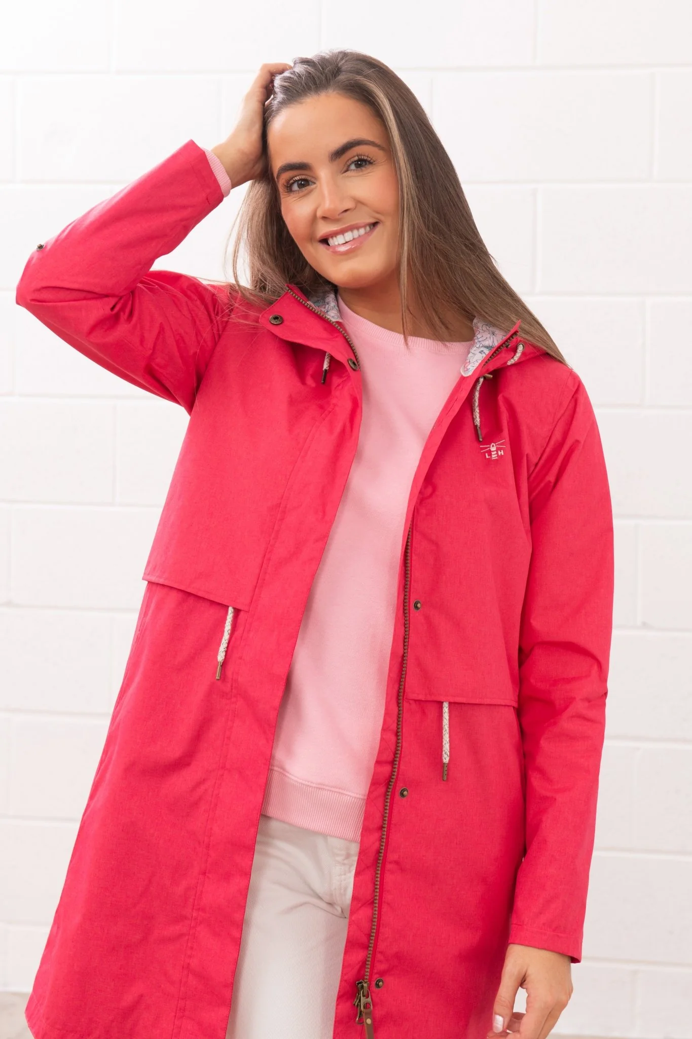 Pippa Coat - Raspberry - Image 8