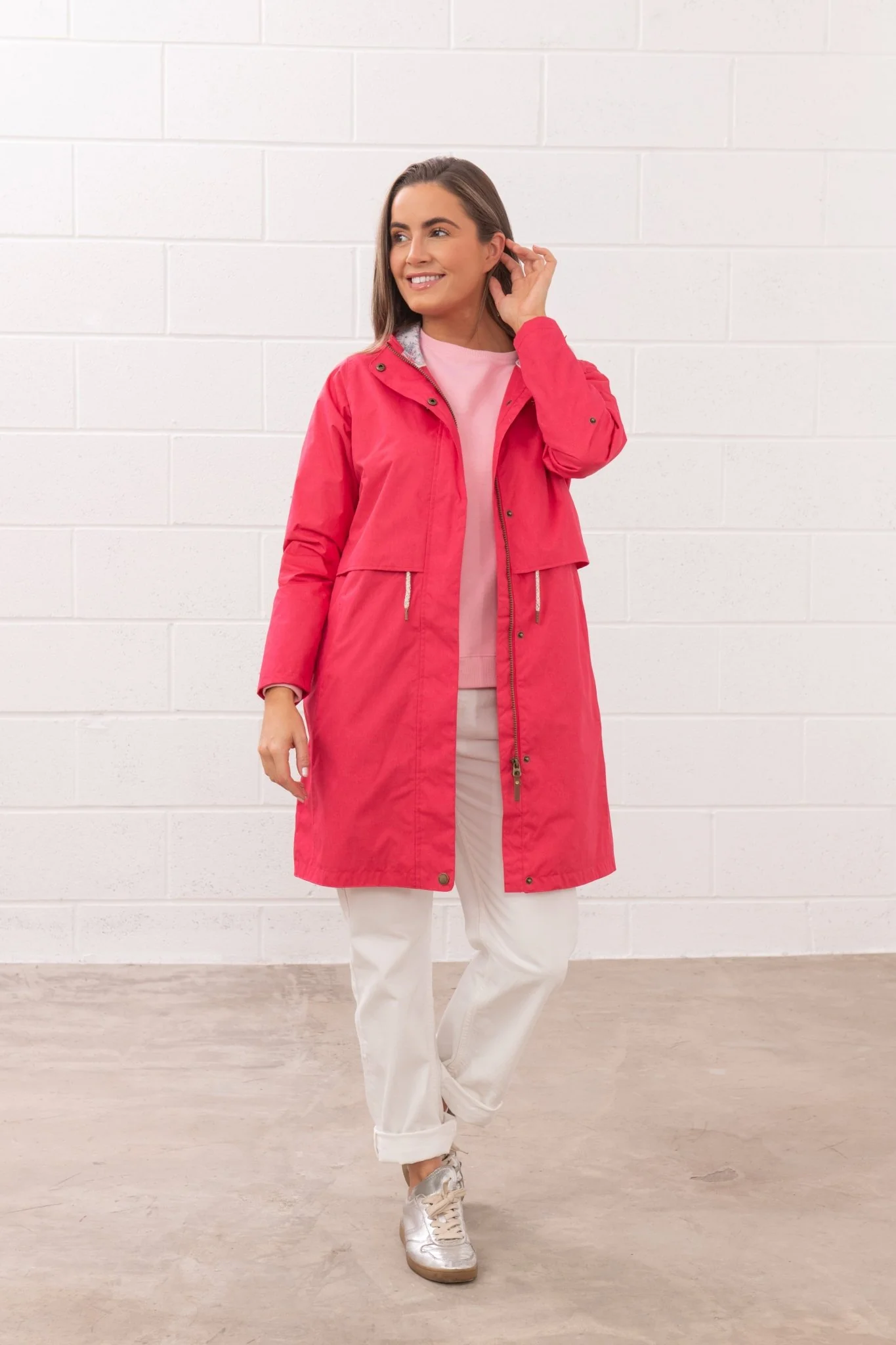 Pippa Coat - Raspberry - Image 9