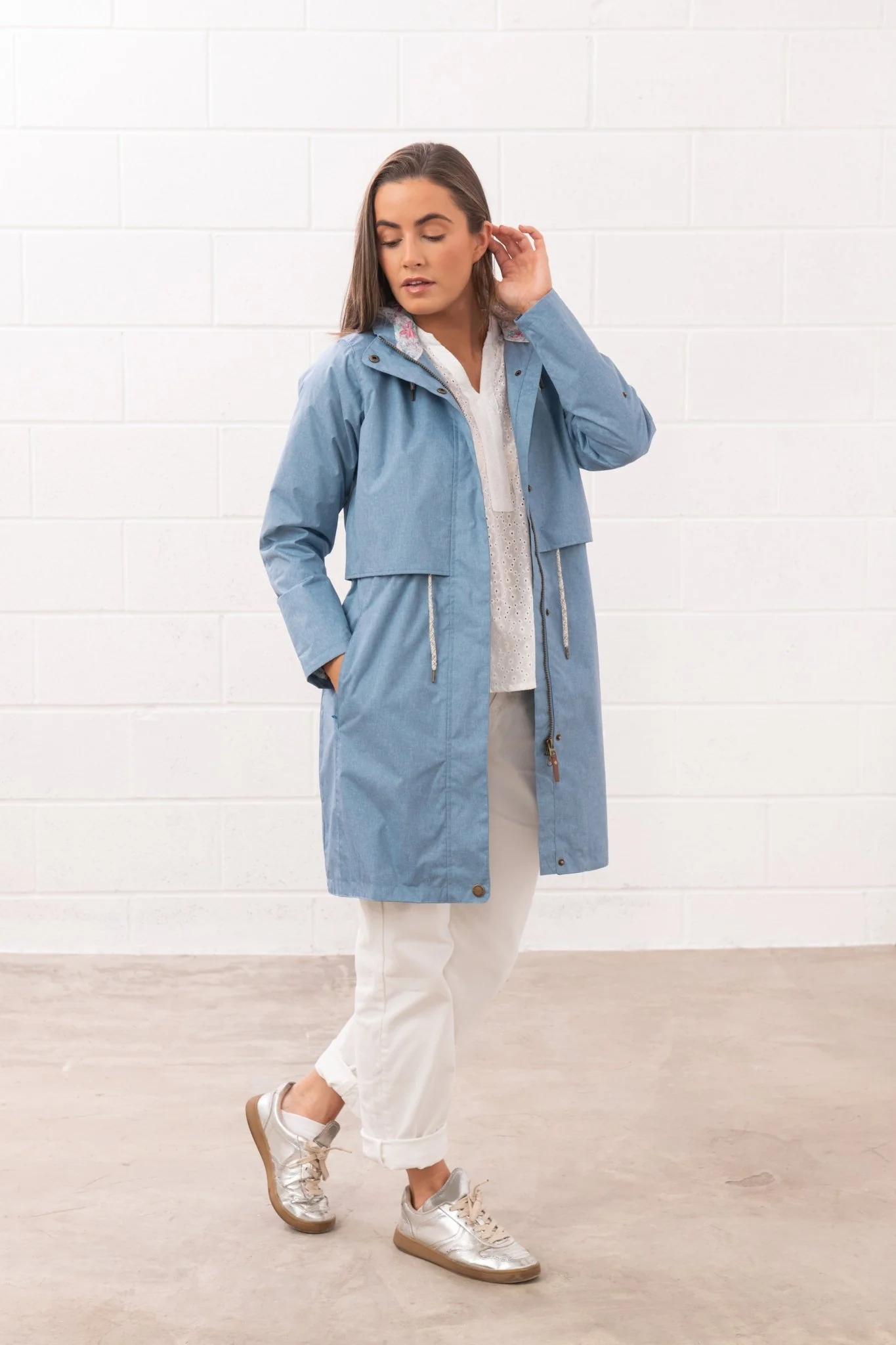 Pippa Coat - Soft Denim - Image 10