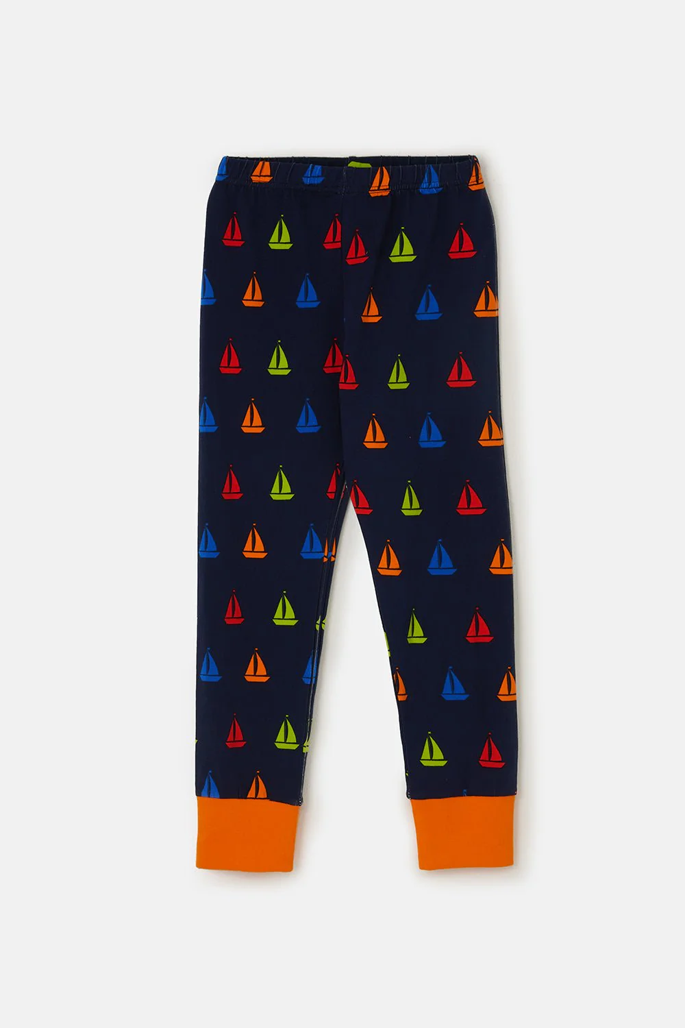 Short Sleeved Pyjamas - Navy Boat Print - Image 8