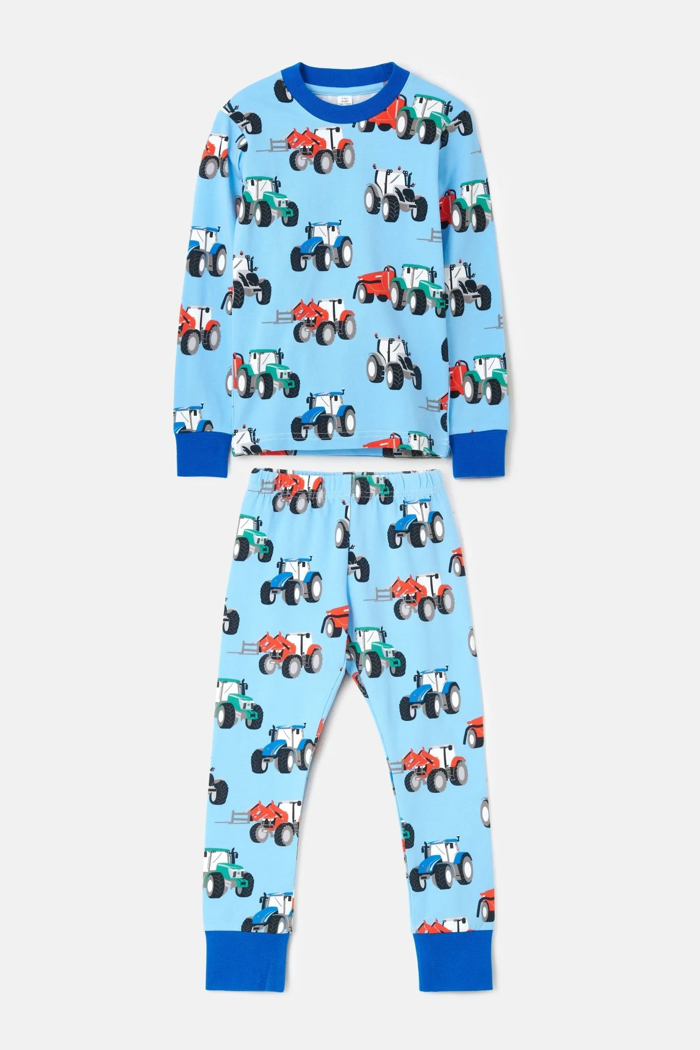 Pyjamas - Blue Tractor Print - Image 2